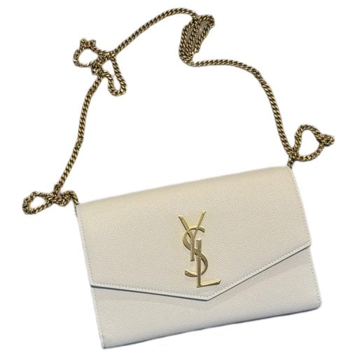 Leather clutch bag