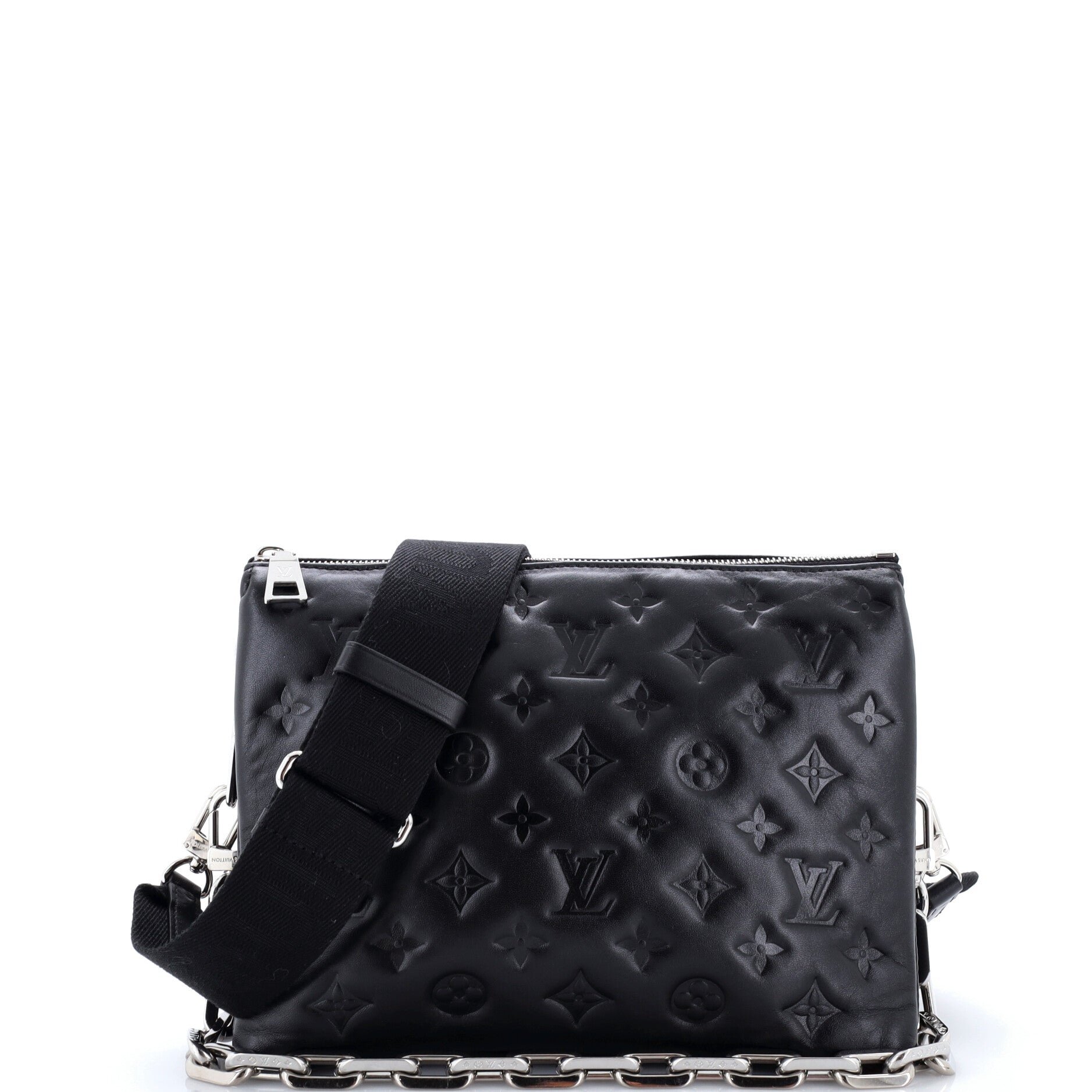 Coussin Bag Monogram Embossed Lambskin PM