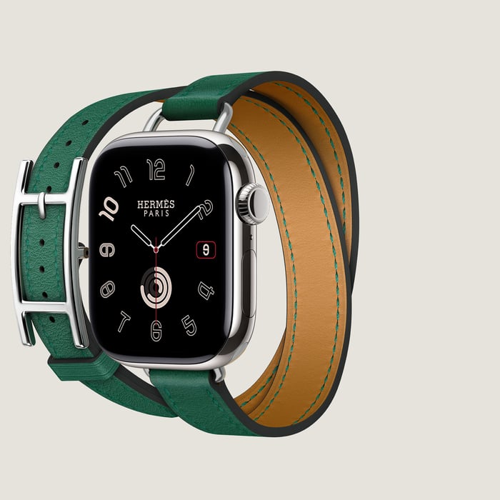 베르 모아양 애플 워치 에르메스 스트랩, Hapi Attelage 더블 투어 42mm