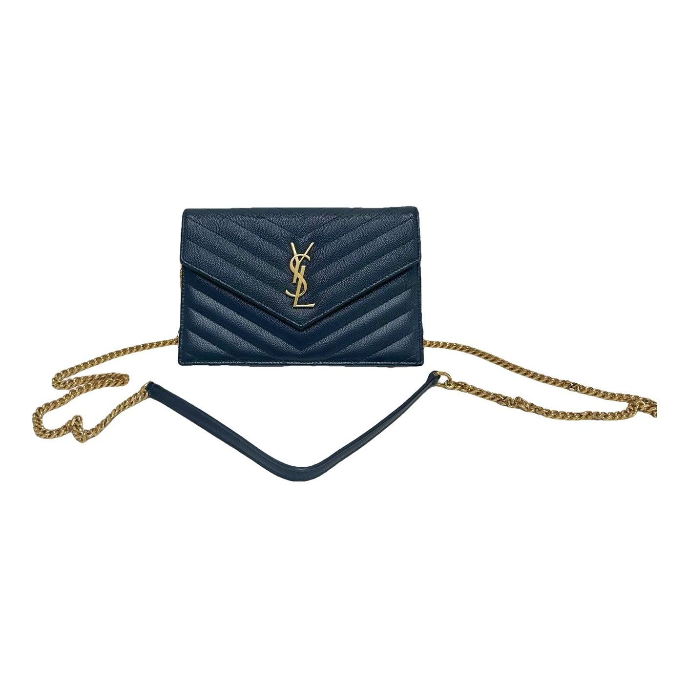 Portefeuille enveloppe leather handbag