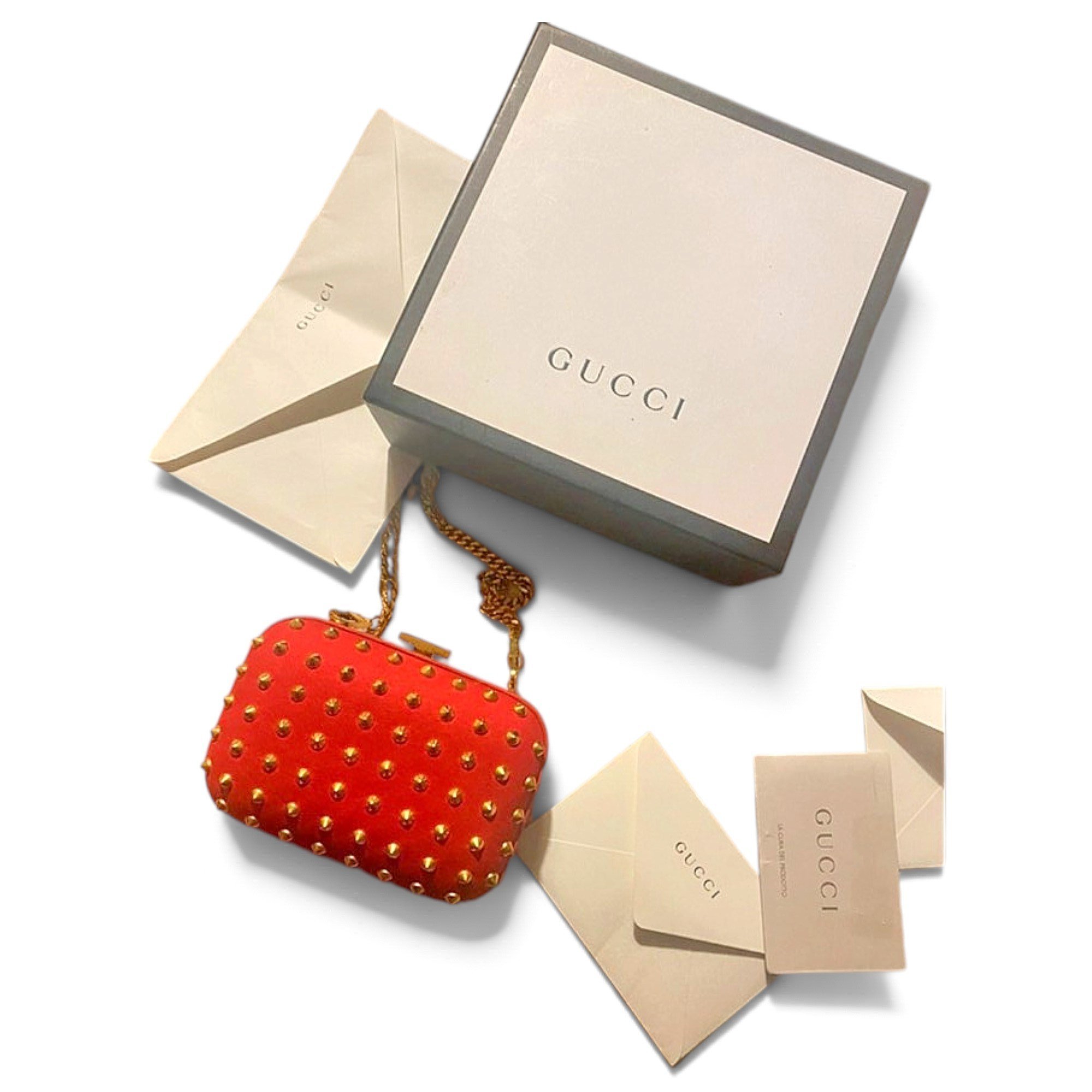 Leather clutch bag