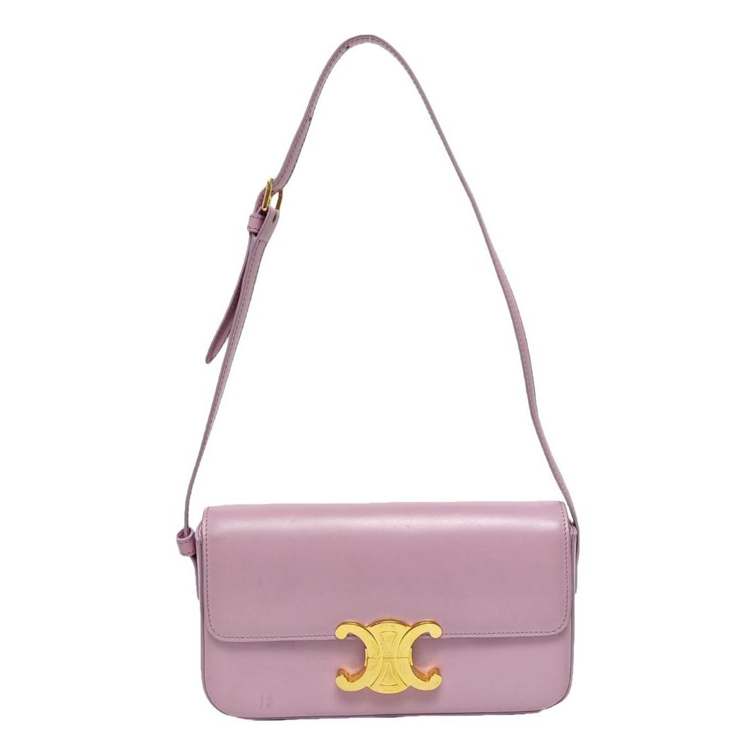 Triomphe Long leather handbag