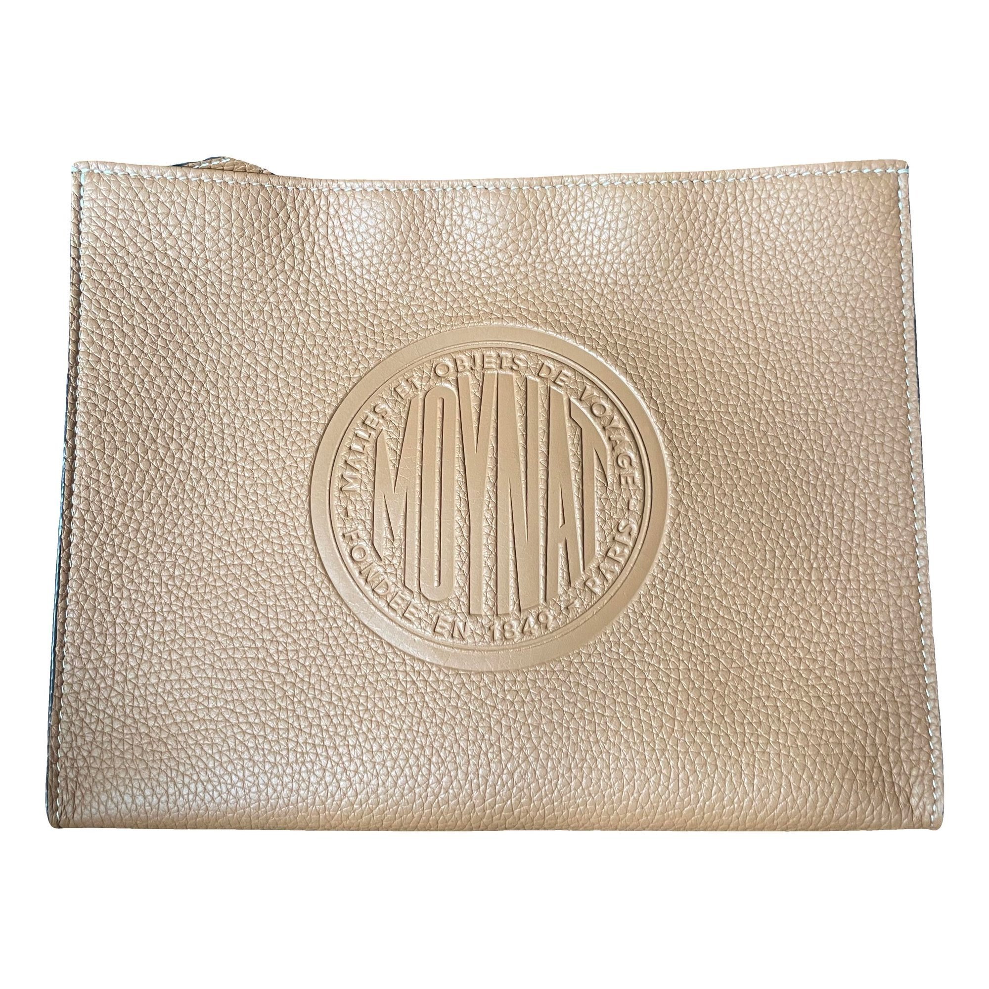 Leather clutch bag