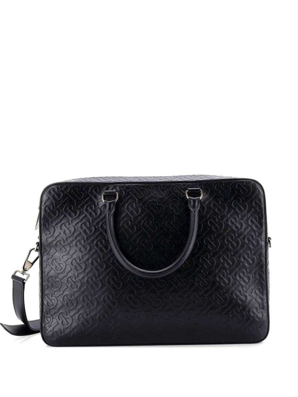 Ainsworth Briefcase TB Monogram Embossed Leather business bag