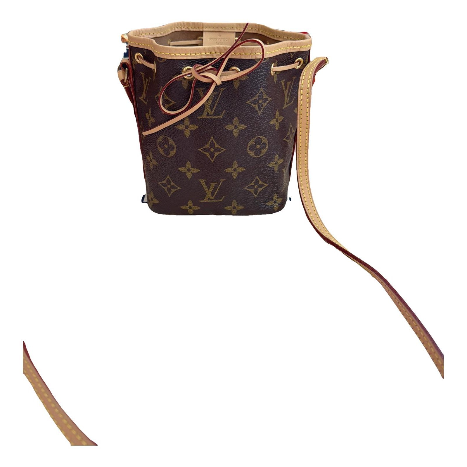 Nano Noé leather handbag
