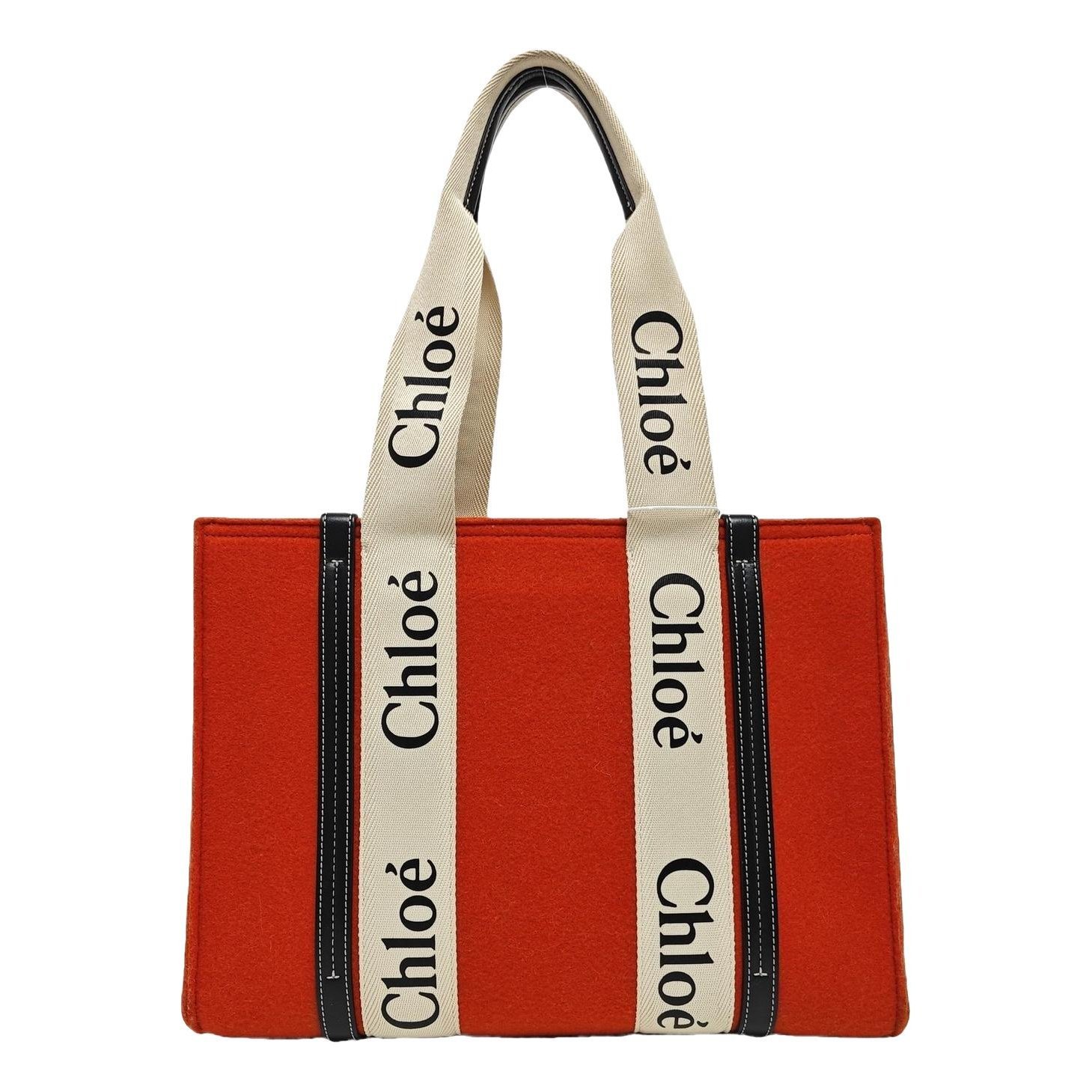Woody leather handbag