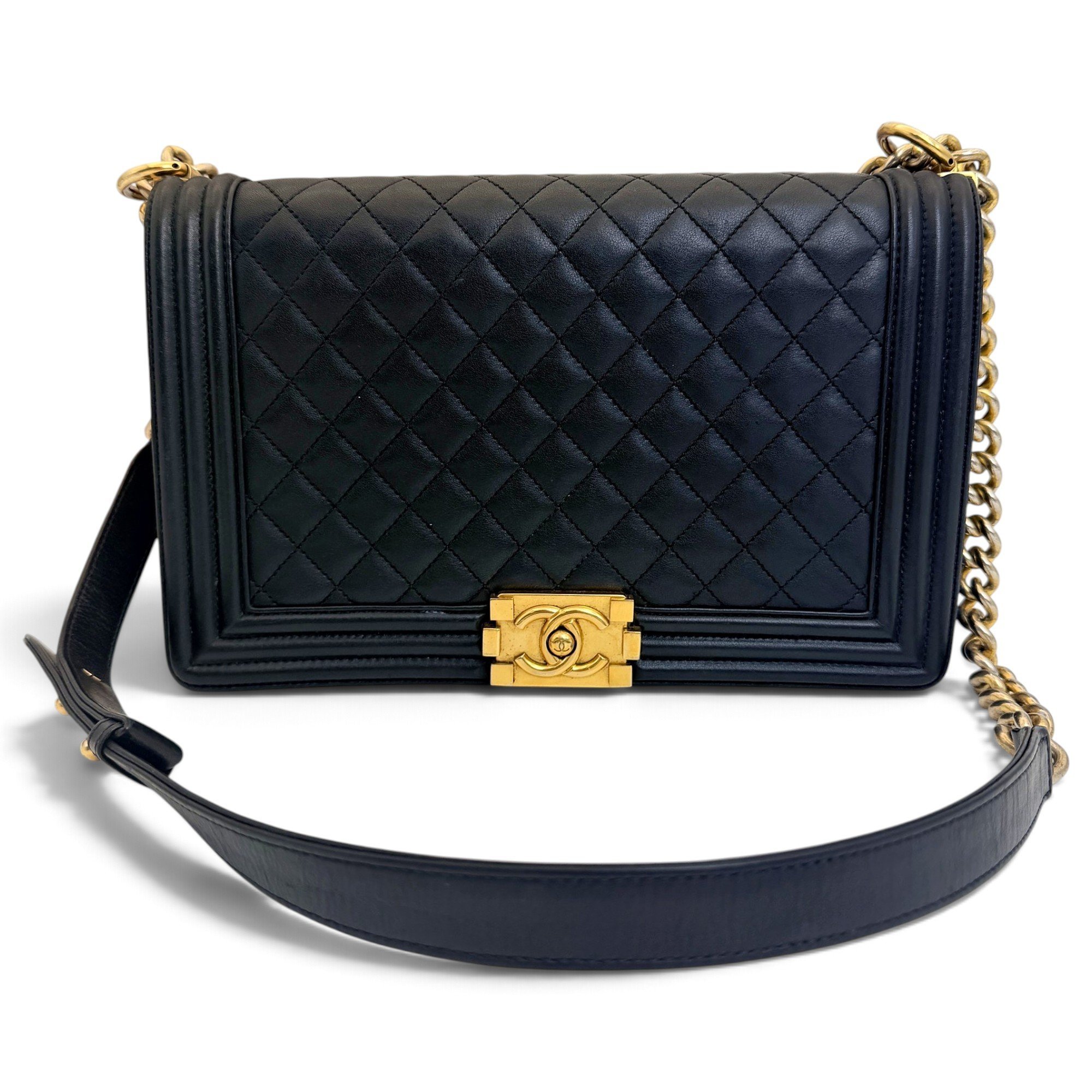 Boy leather crossbody bag