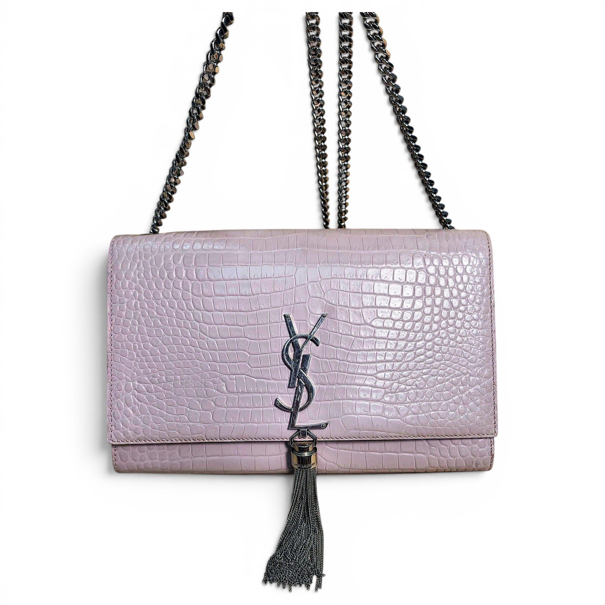 Pompom Kate leather handbag