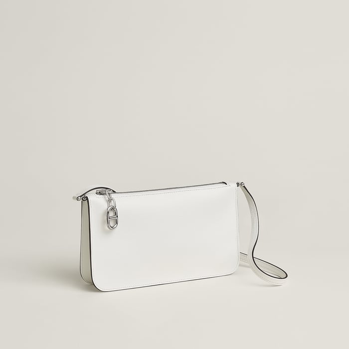 New White Zipengo Chaine d'Ancre to Go Pouch
