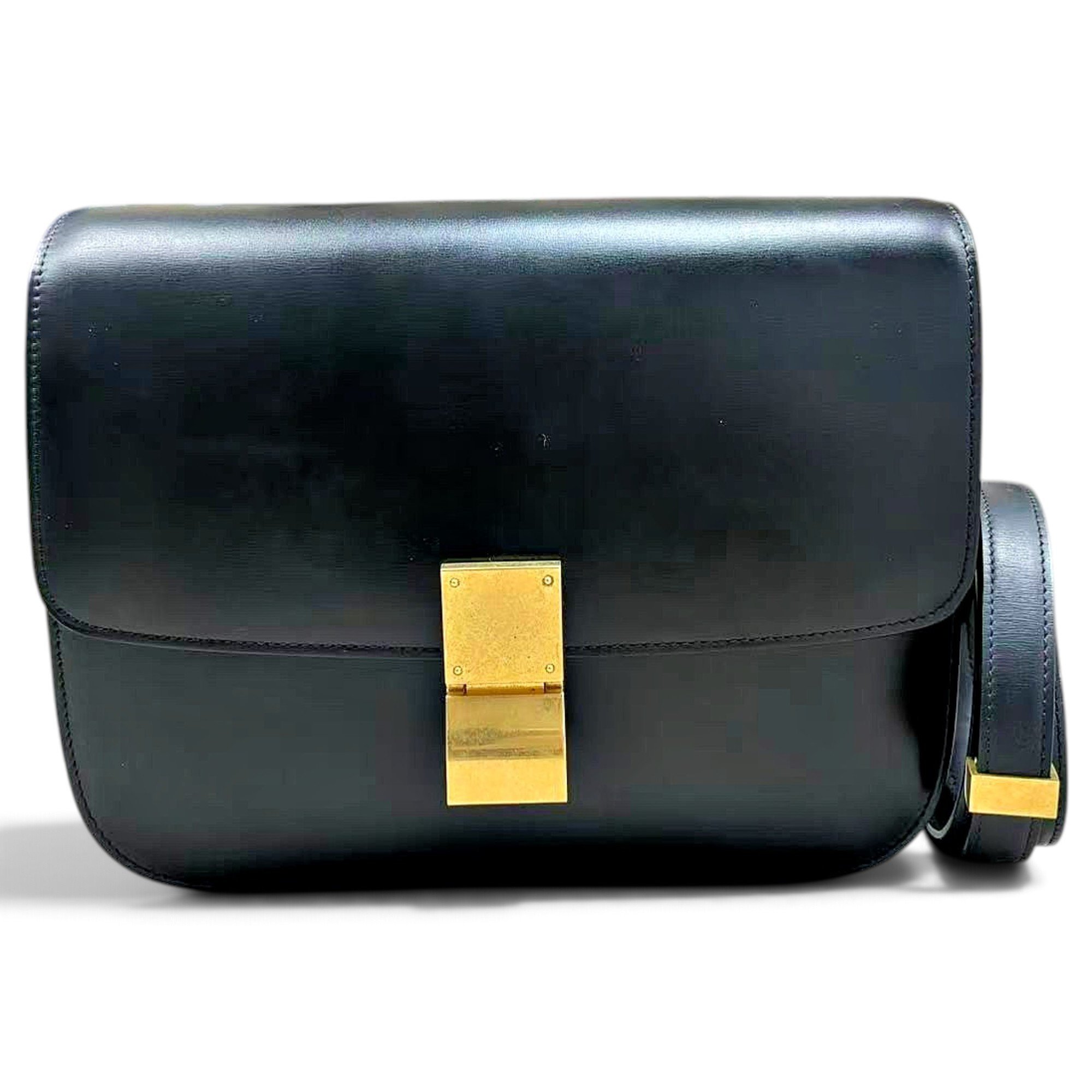 Classic leather crossbody bag