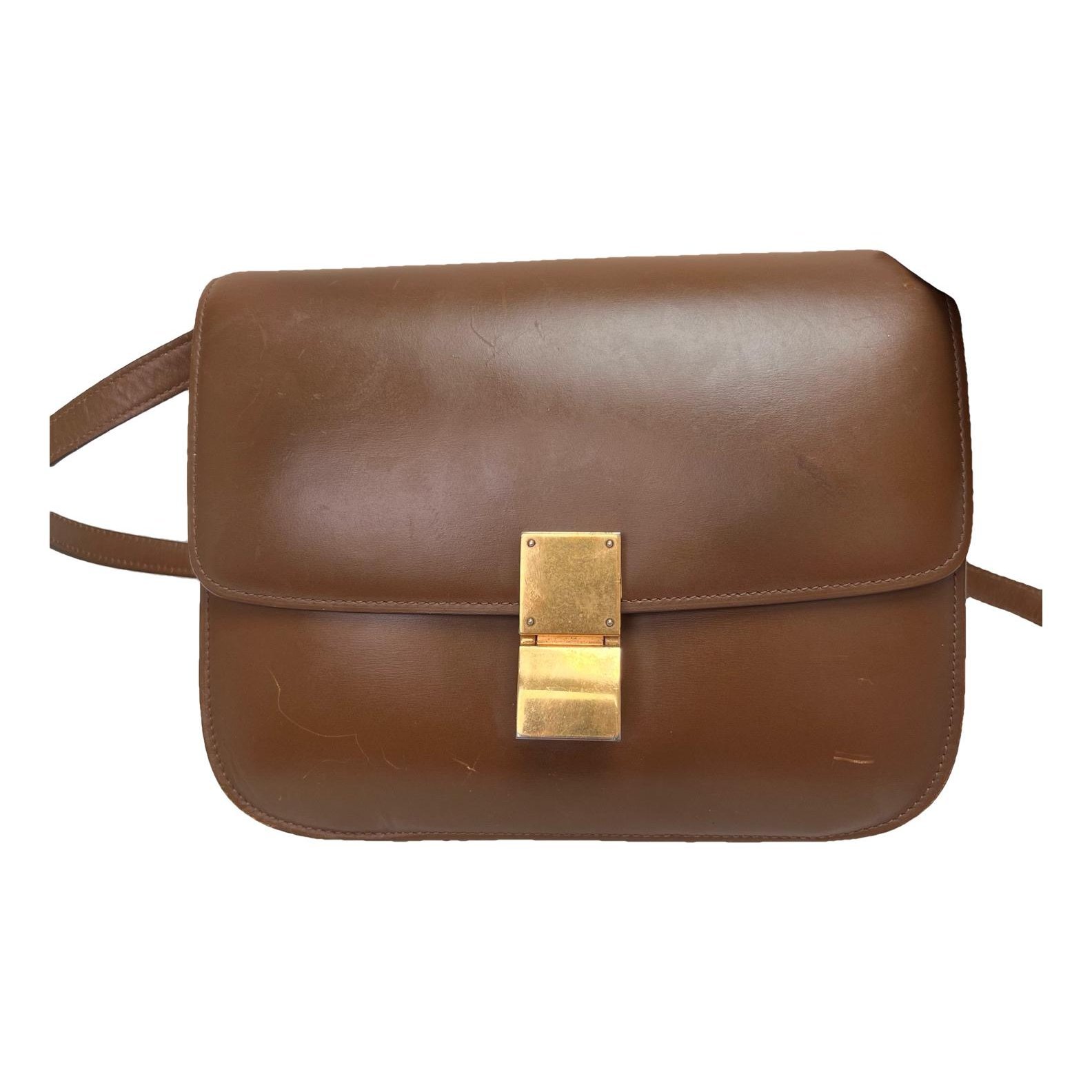 Classic leather crossbody bag