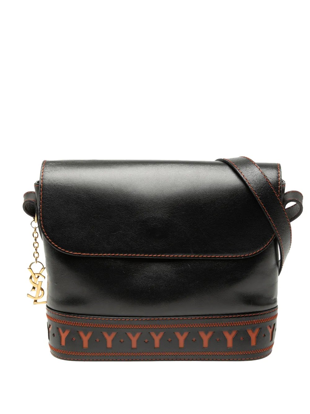 1980-1990 Leather Cutout crossbody bag