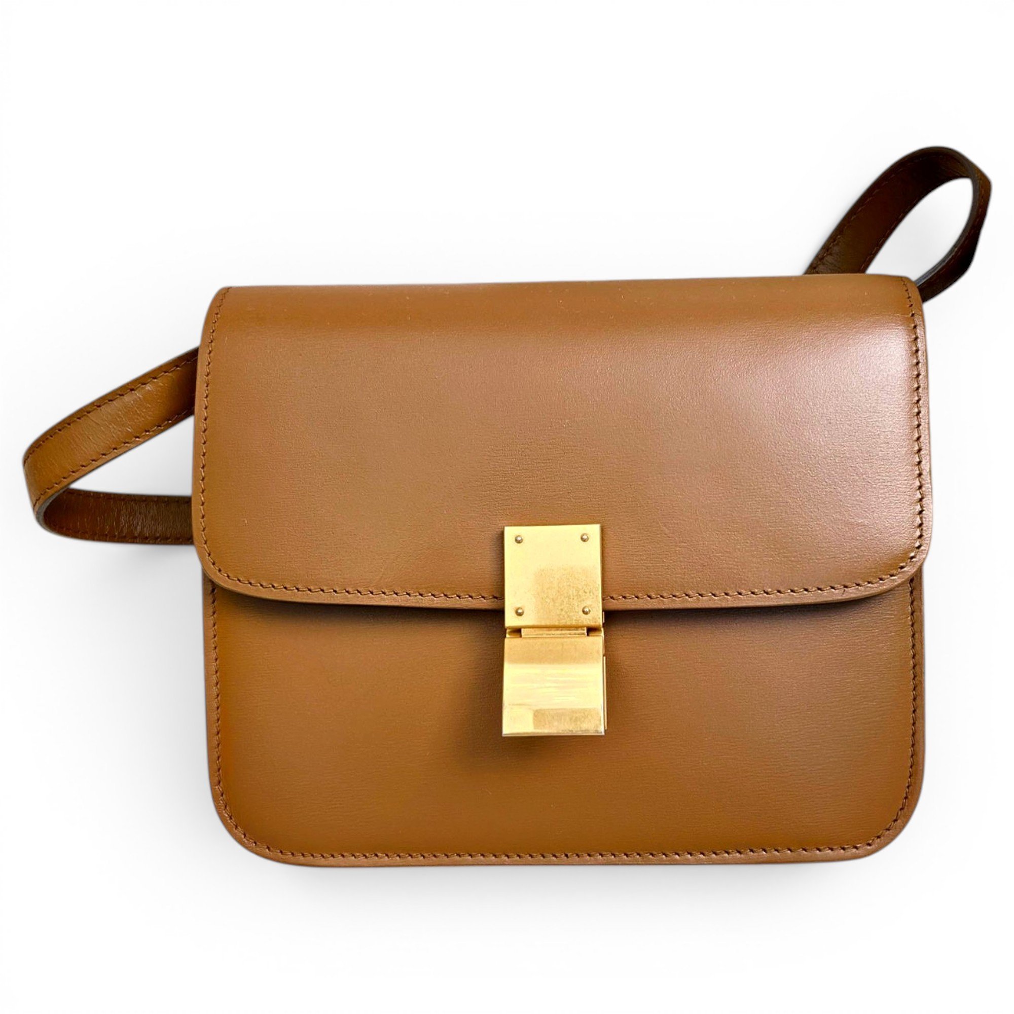 Classic leather crossbody bag