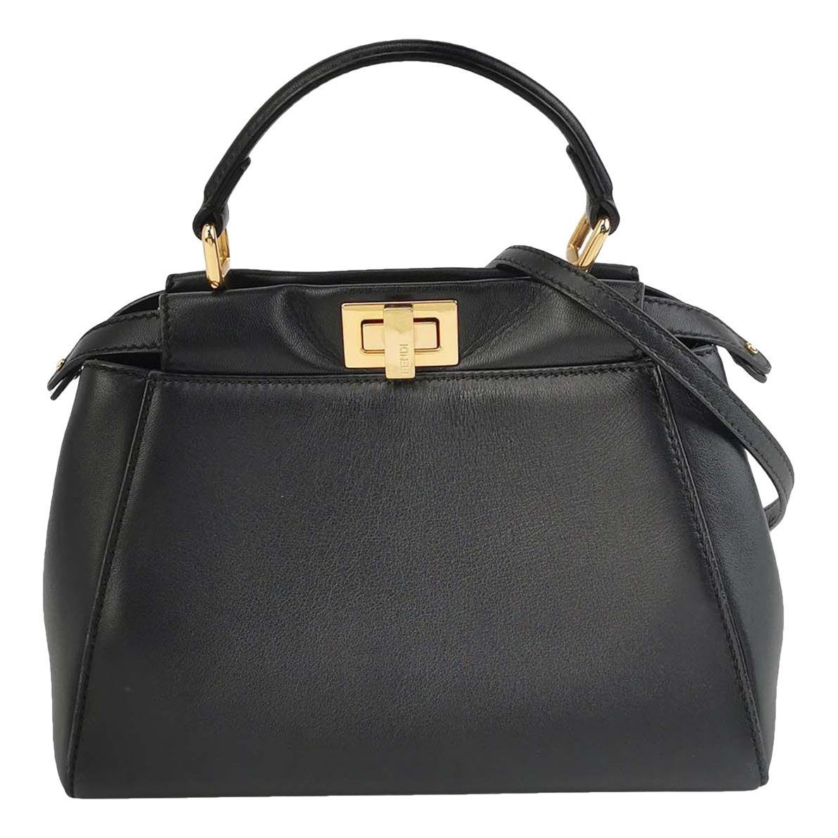 Peekaboo leather handbag