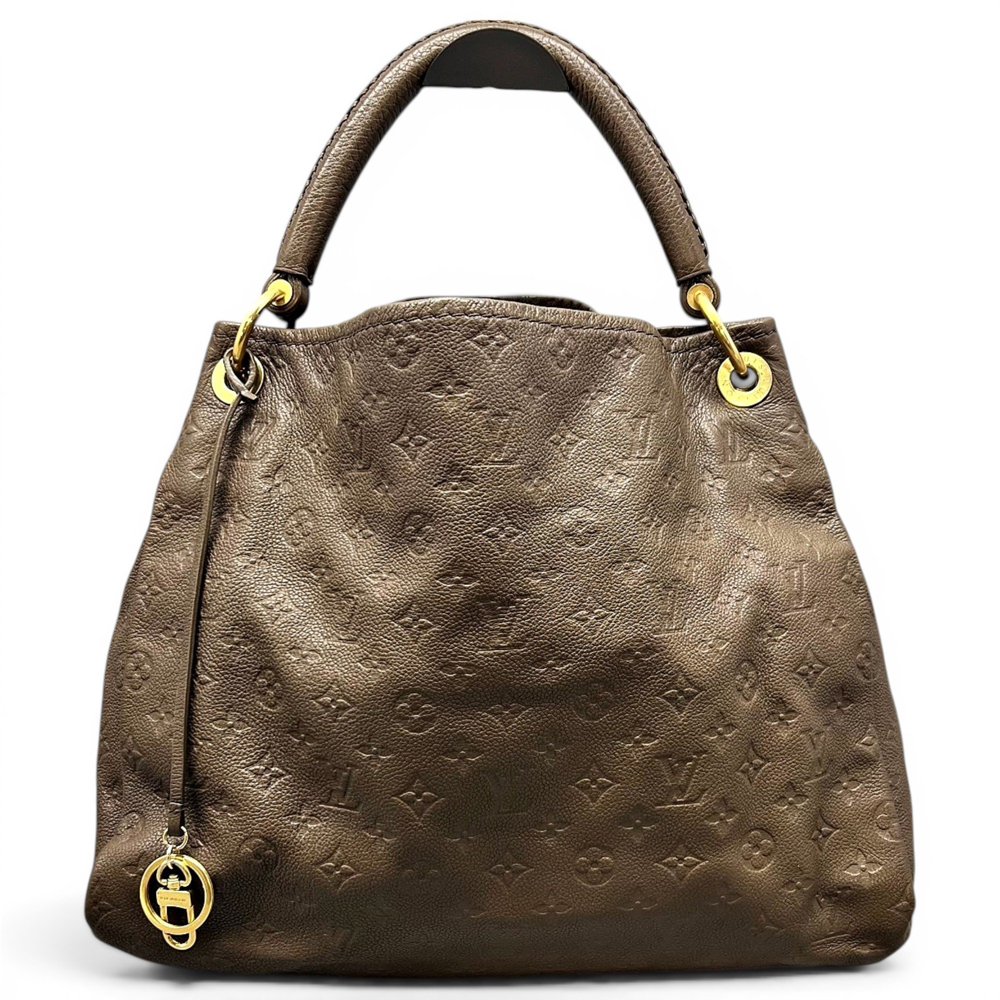 Artsy leather handbag