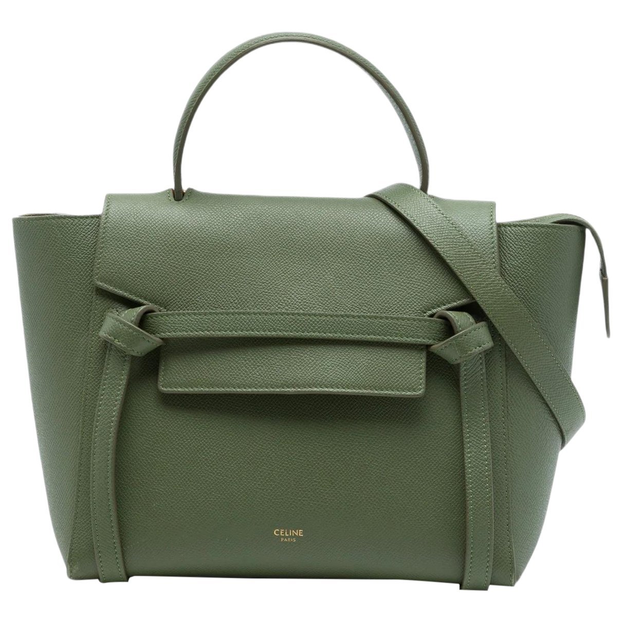 Belt leather satchel