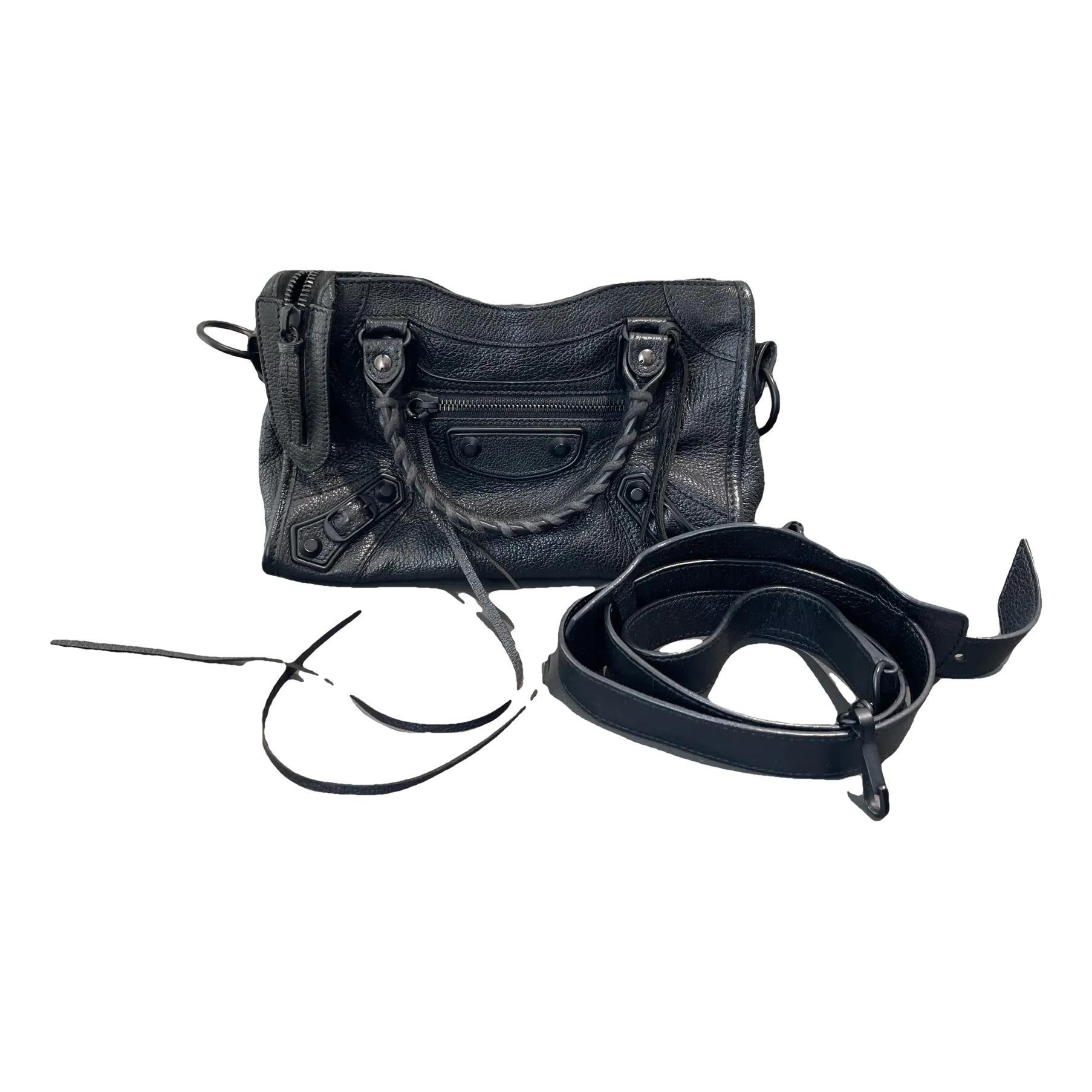 Classic Metalic leather crossbody bag