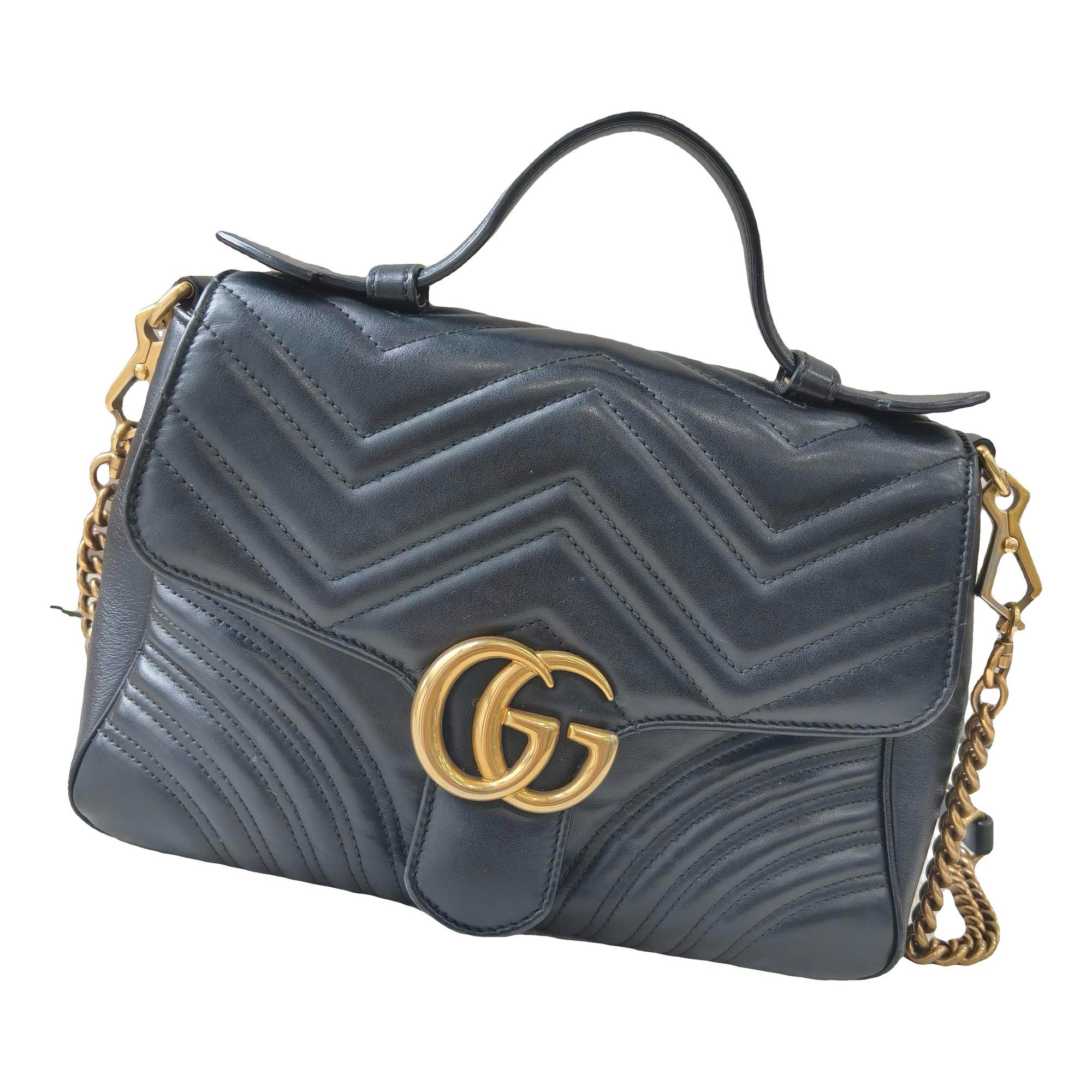 GG Marmont Flap leather handbag