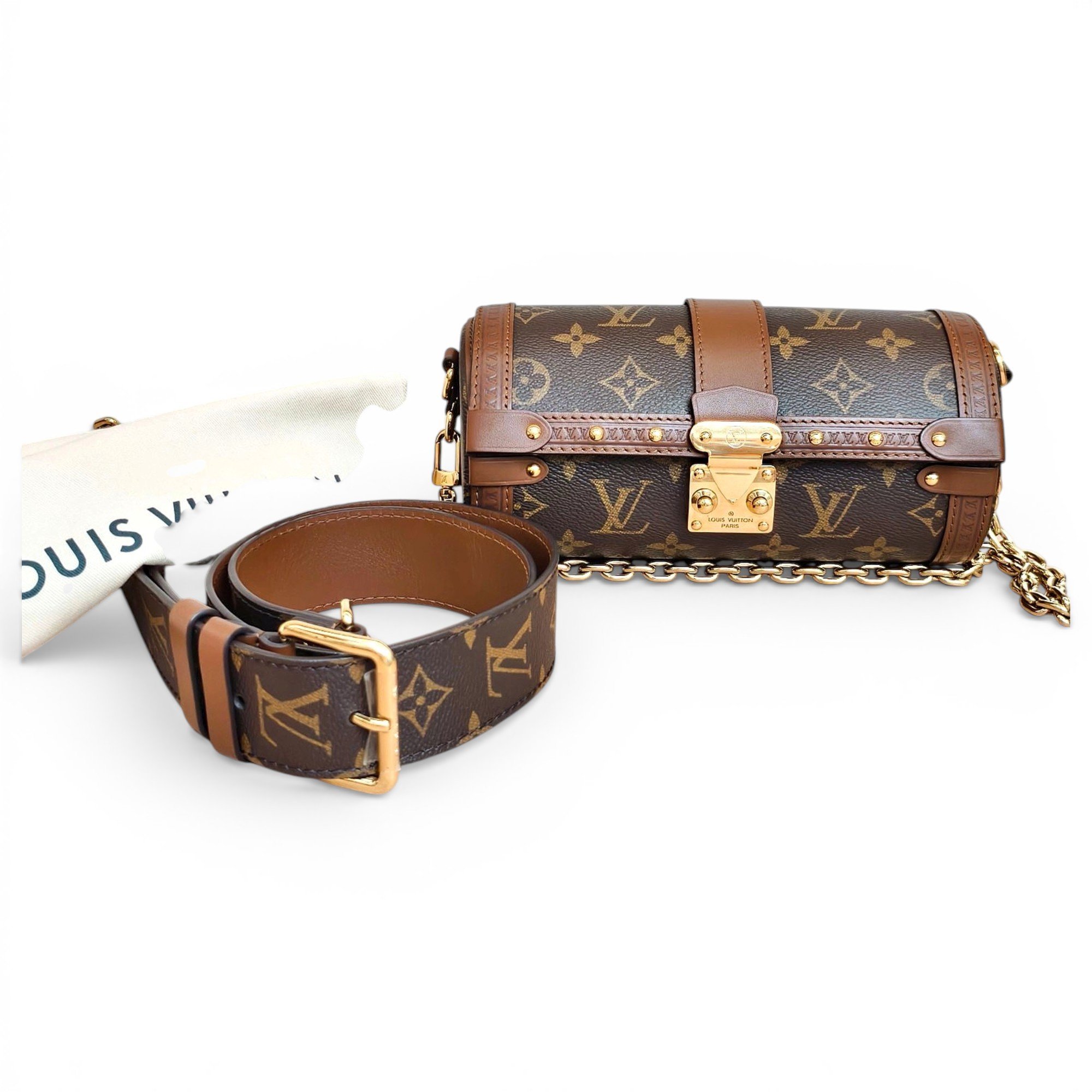 Papillon Trunk leather handbag
