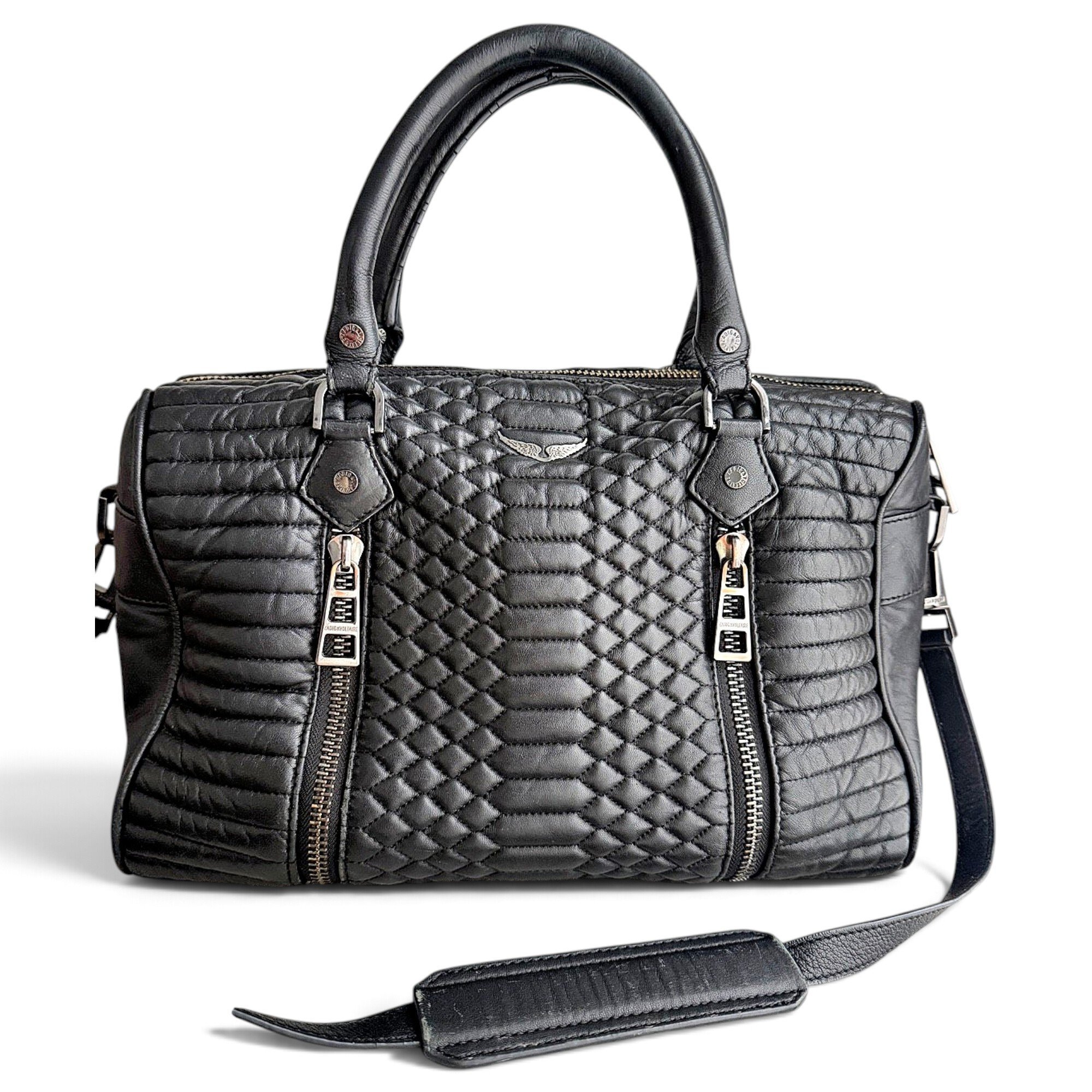 Sunny leather bowling bag