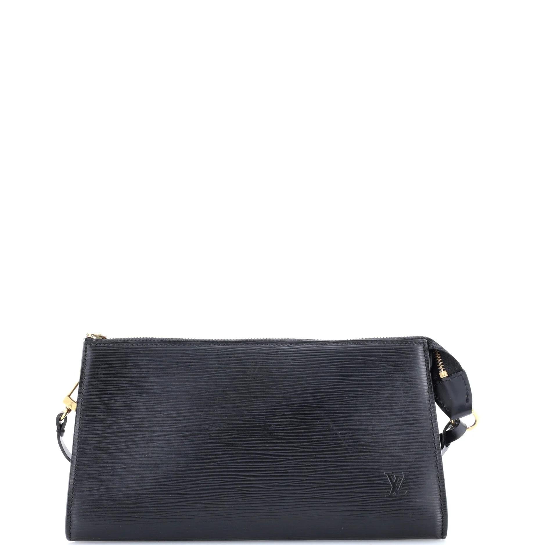 Leather clutch bag