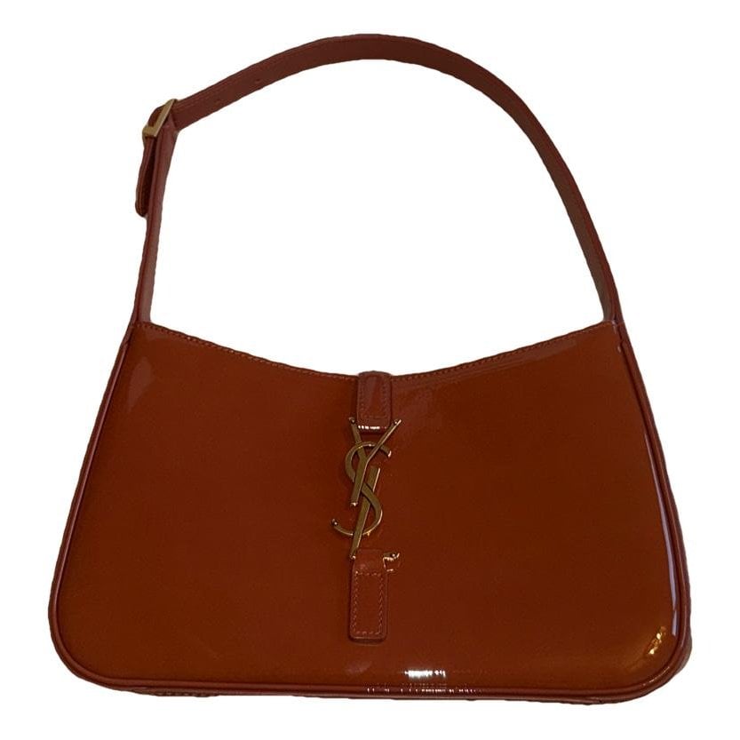 Patent leather handbag