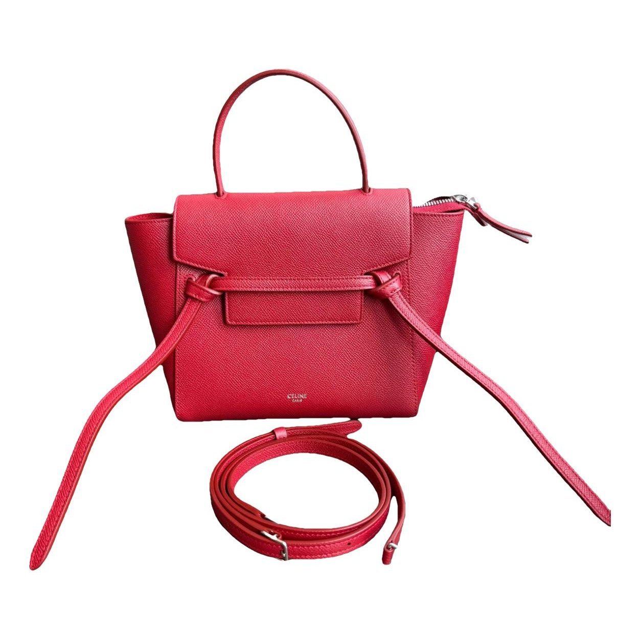 Belt leather handbag