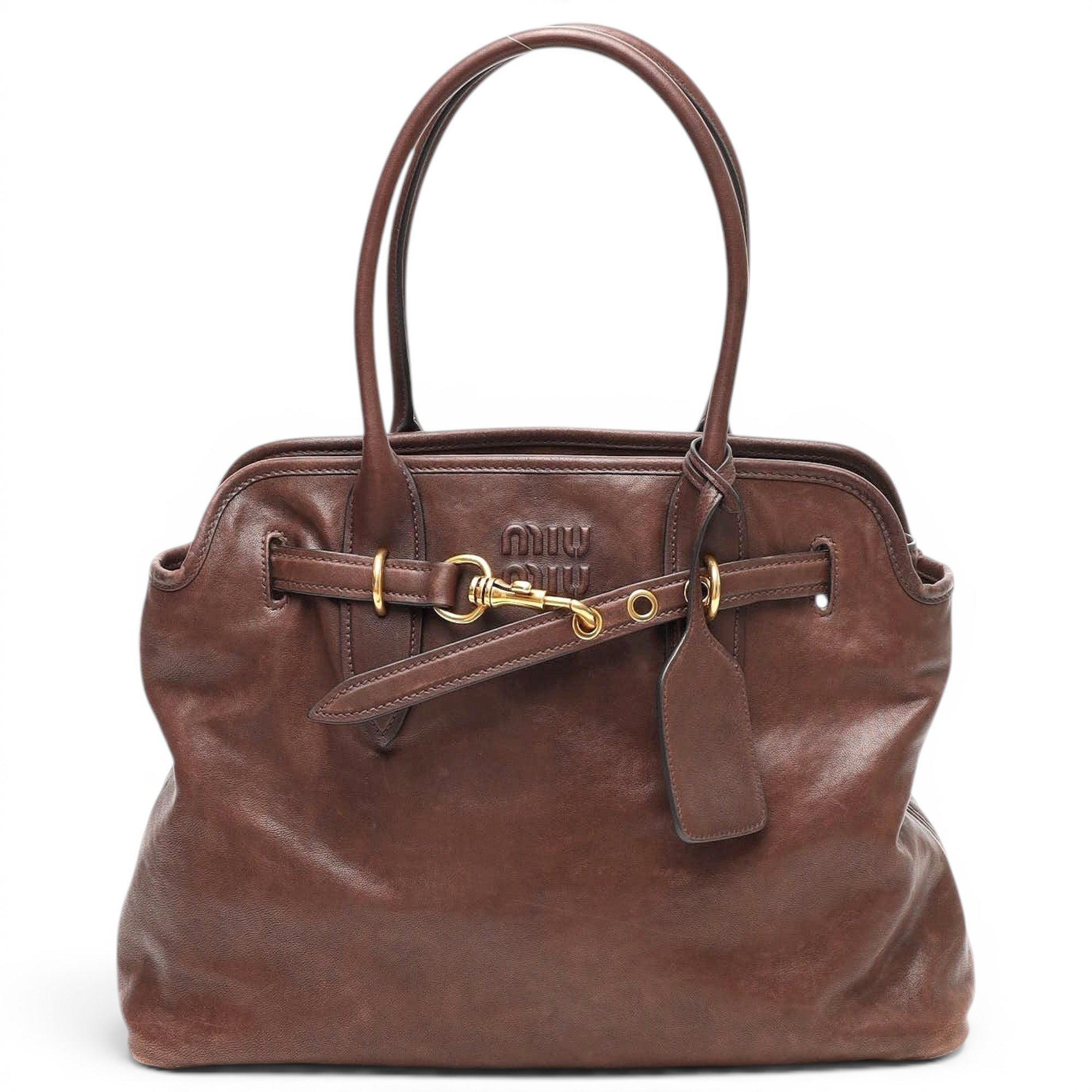 Leather tote
