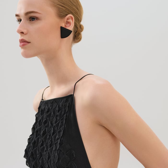 Bleu Noir Embroidered Long Dress