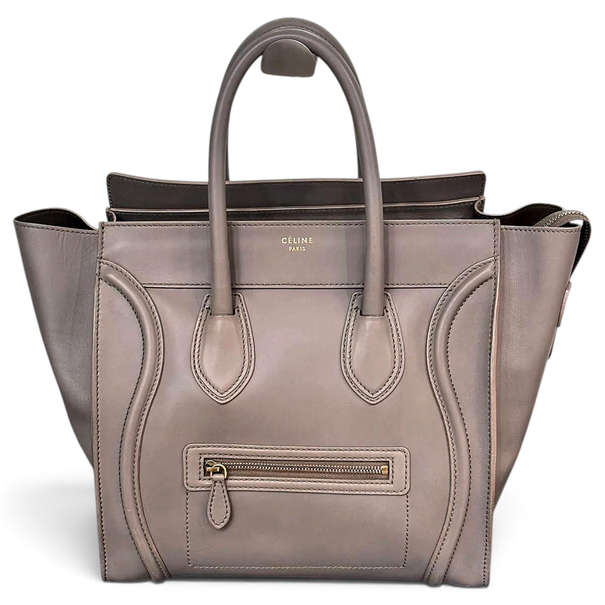 Luggage leather tote