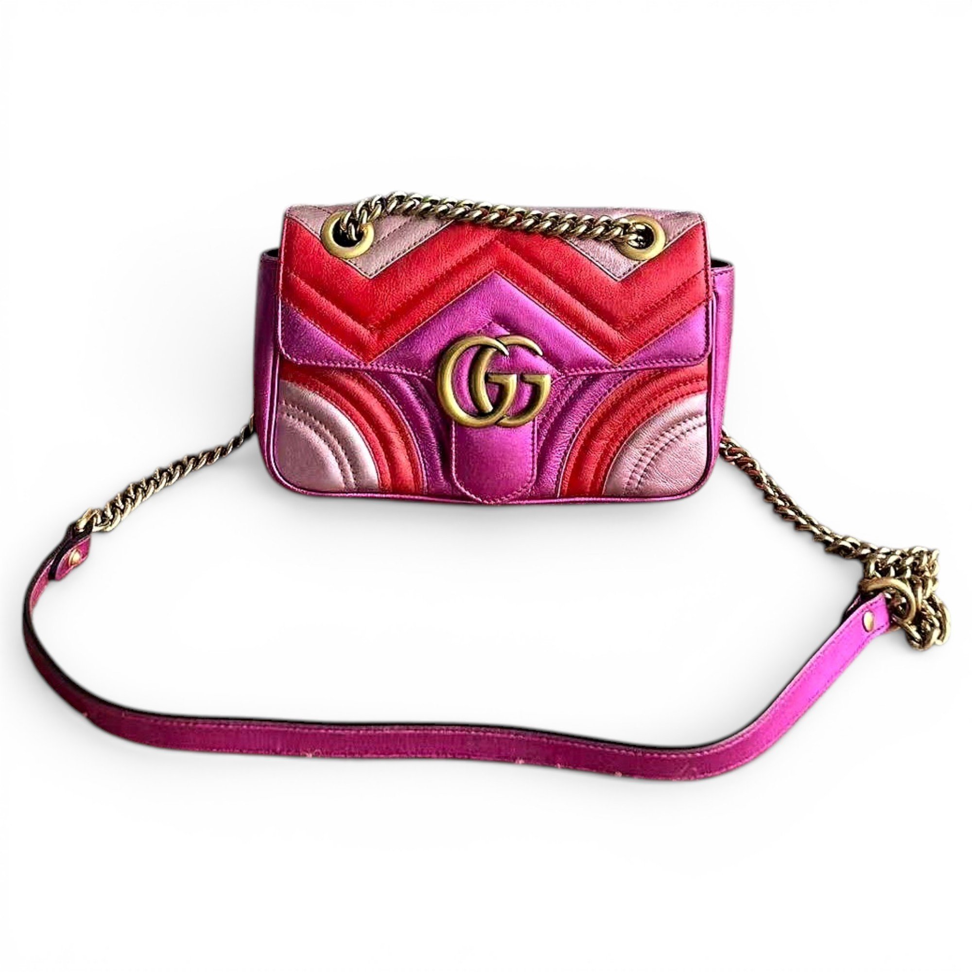 GG Marmont Flap leather crossbody bag