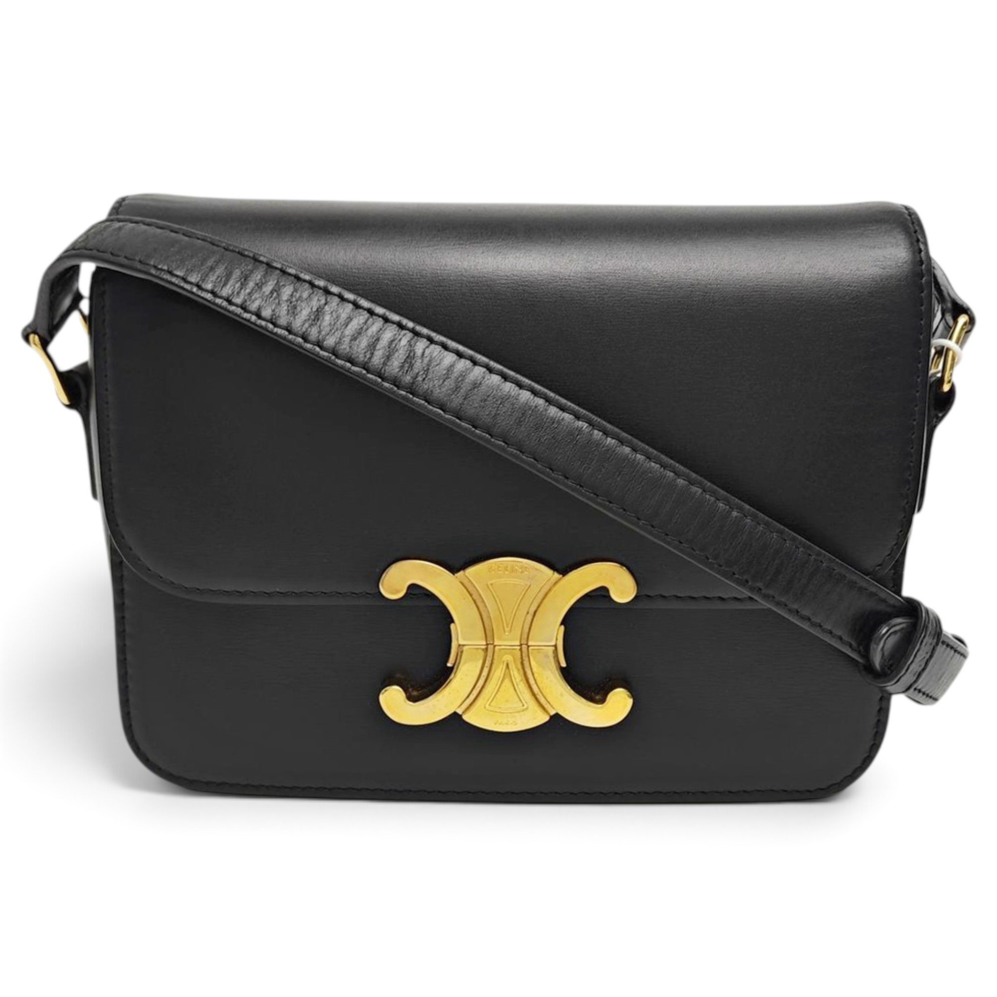Triomphe leather handbag