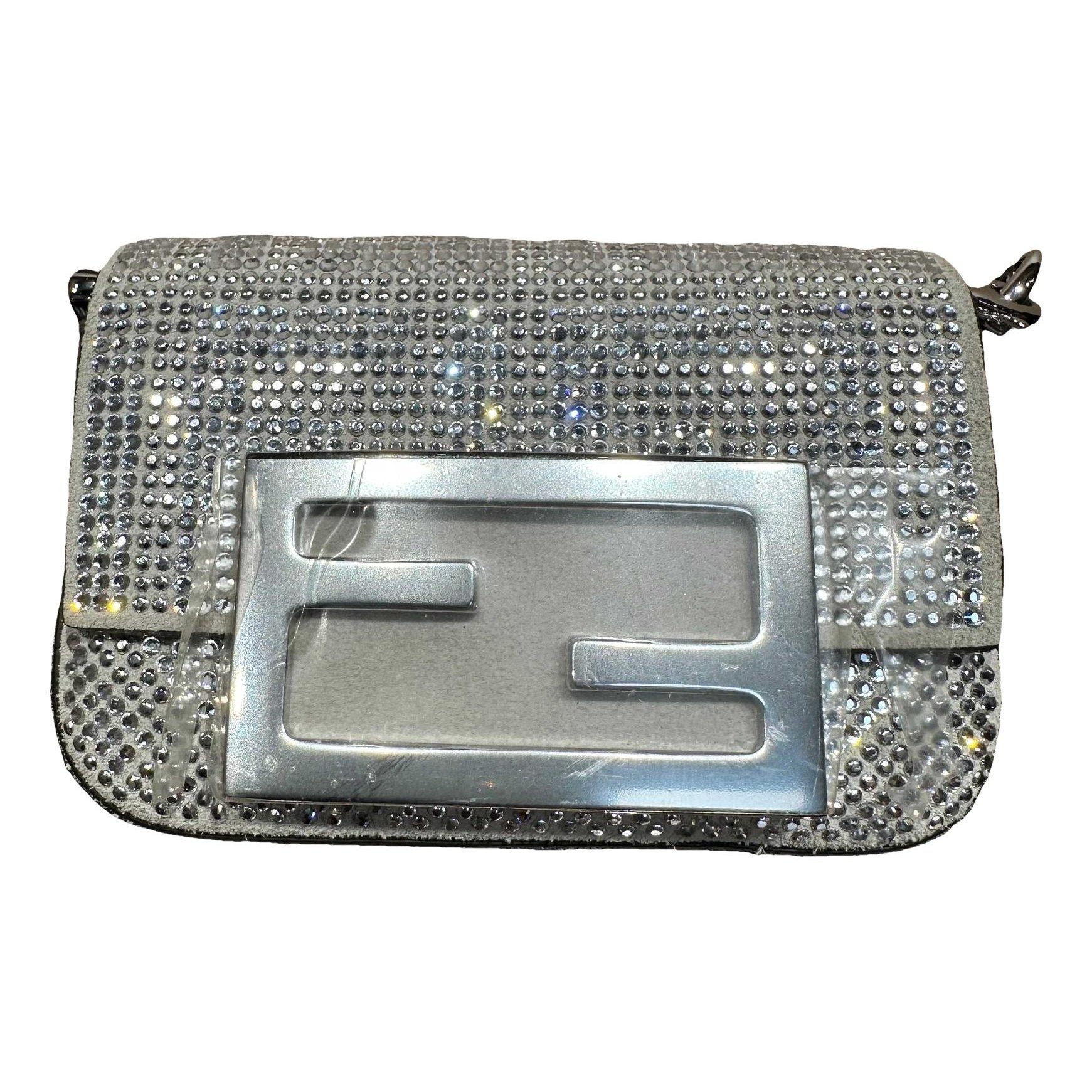 Baguette glitter handbag