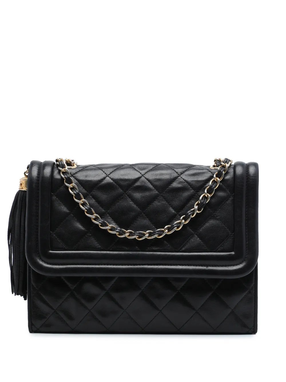 1989-1991 Quilted Lambskin Tassel Flap crossbody bag