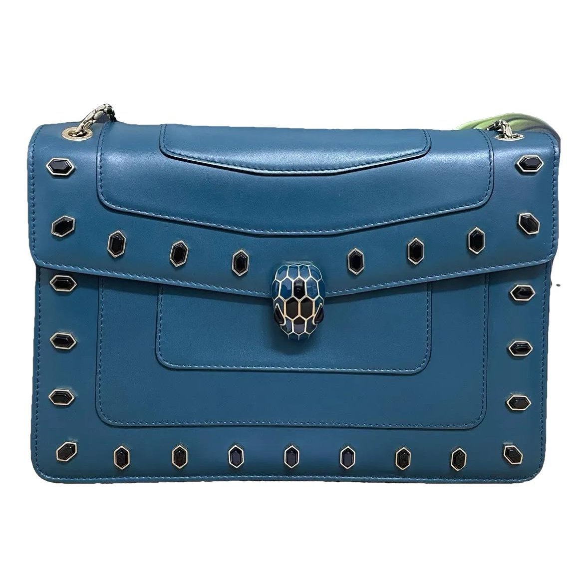 Serpenti leather handbag