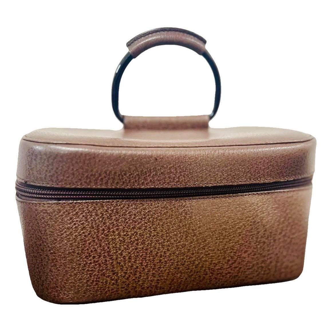 Leather vanity case