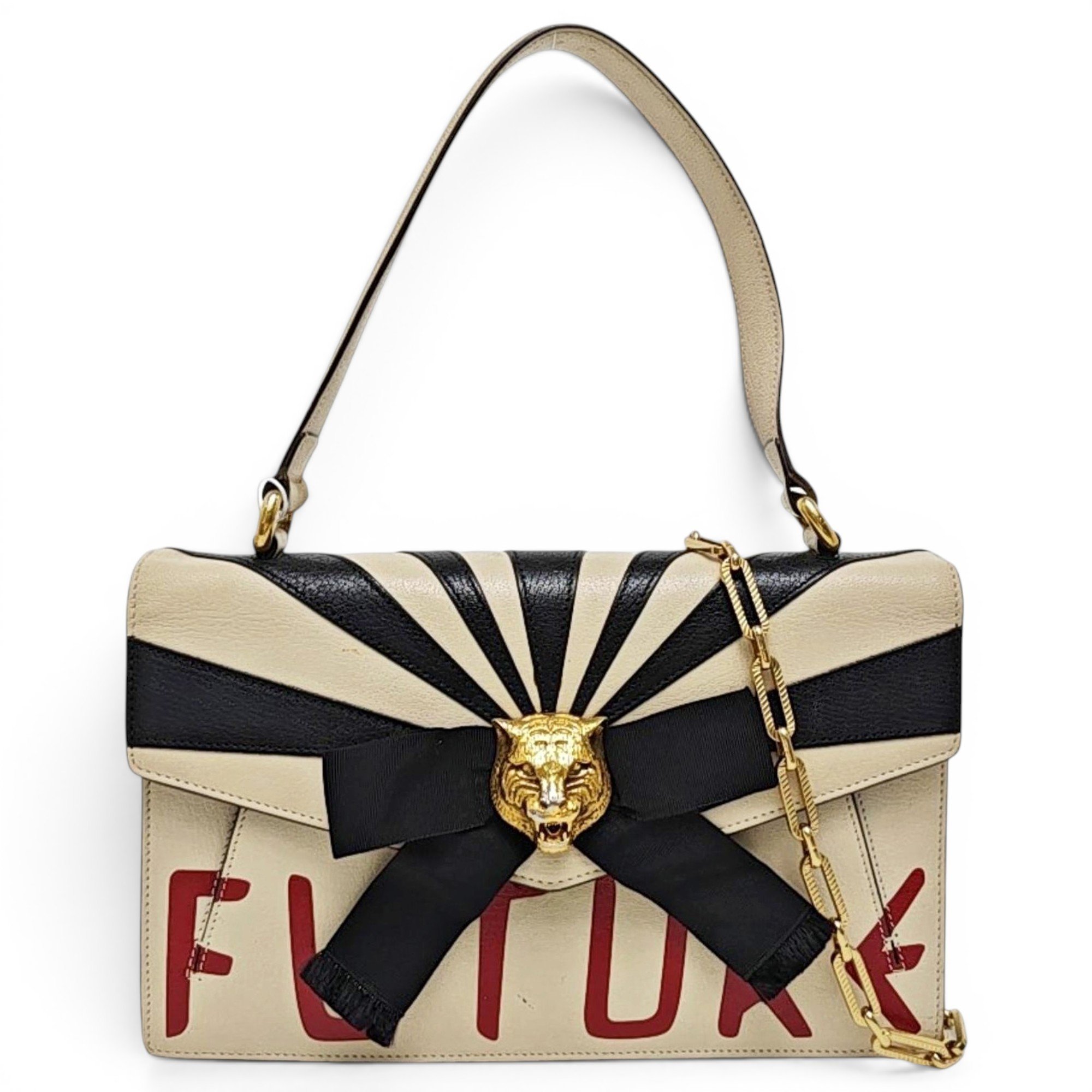 Animalier leather handbag