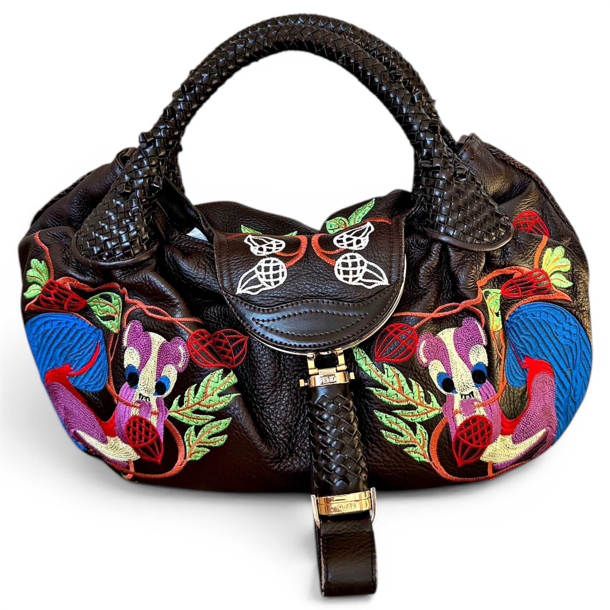 Spy leather handbag