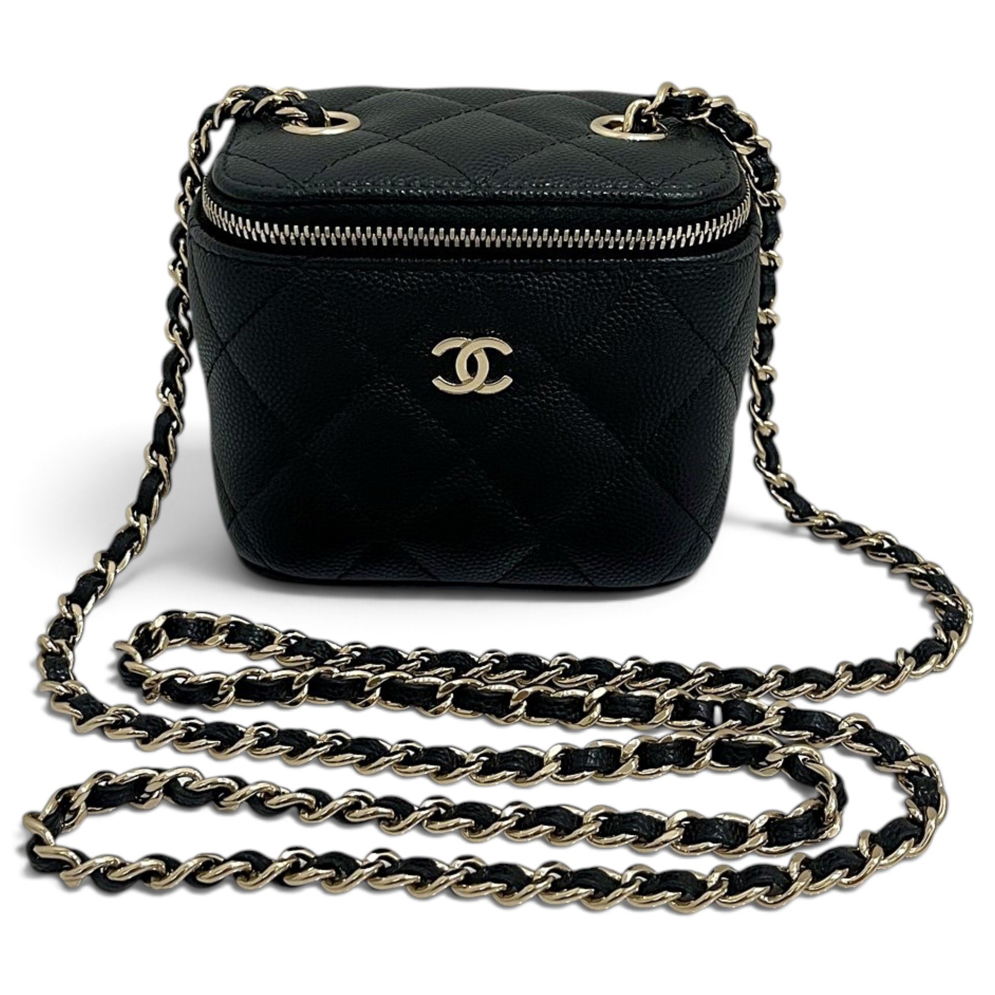 Trendy CC Vanity leather handbag
