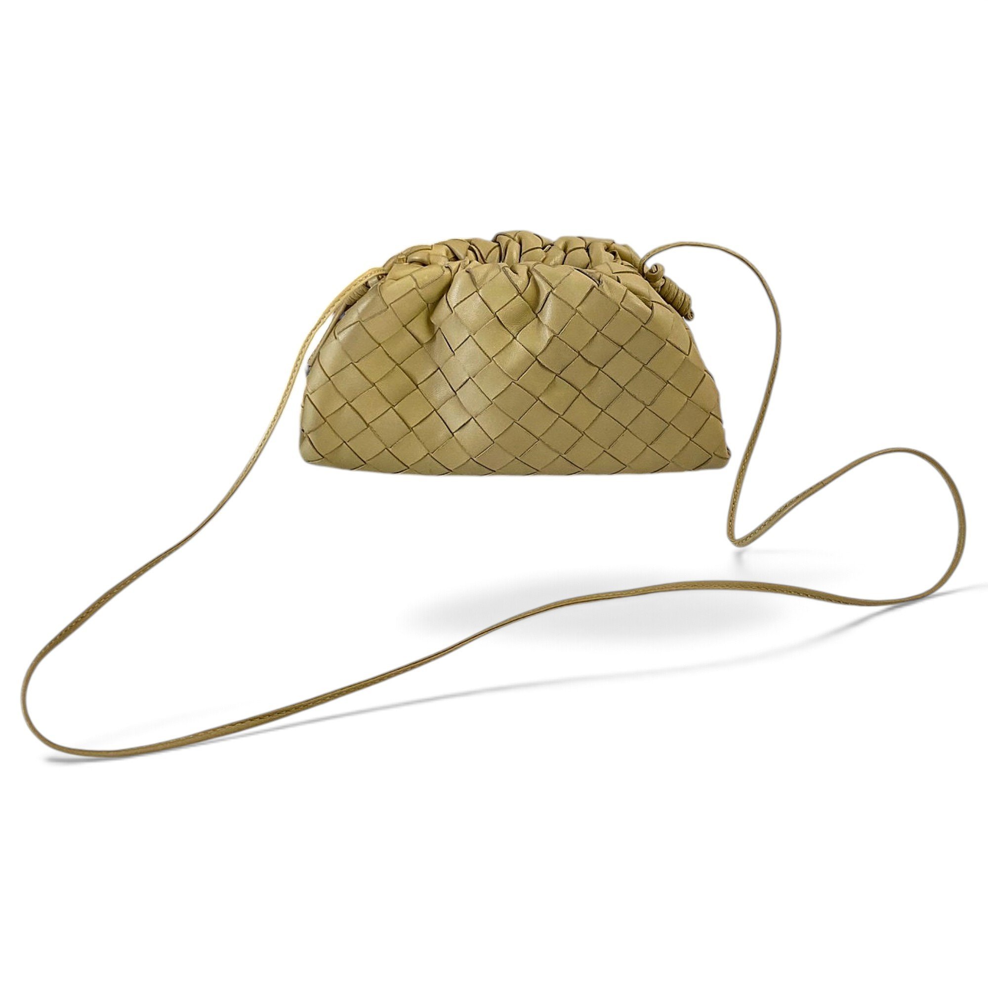 Pouch leather crossbody bag