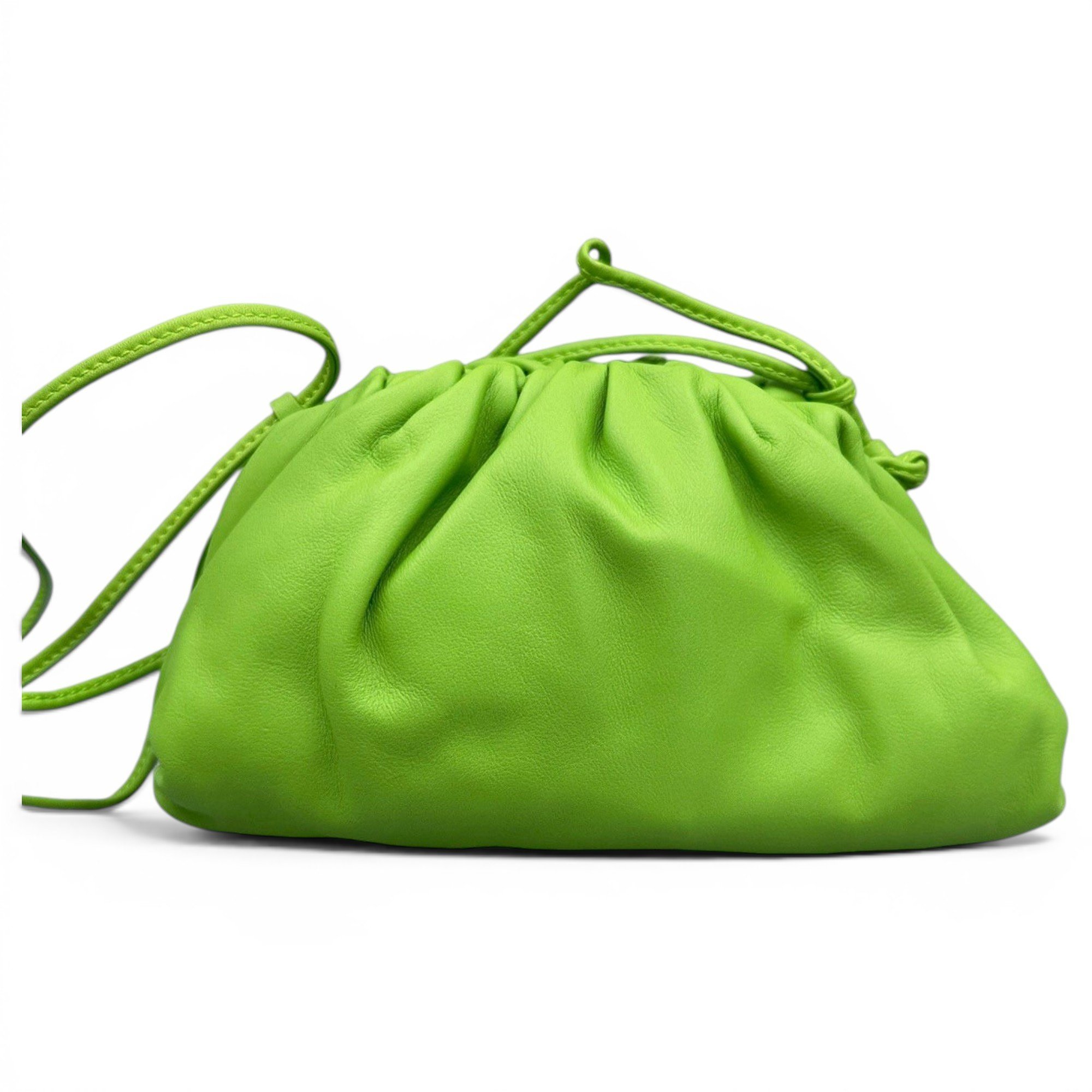 Pouch leather handbag