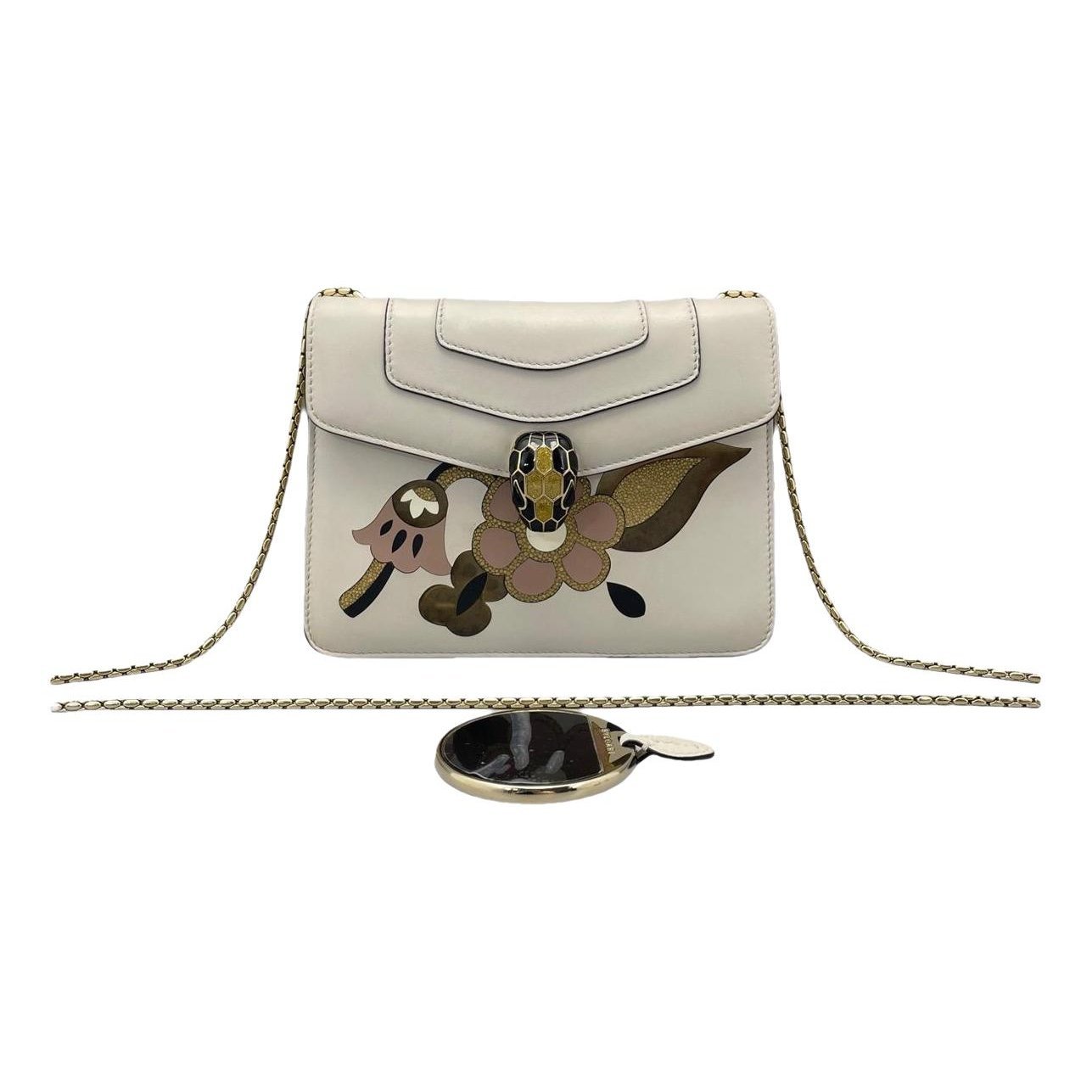 Serpenti leather handbag