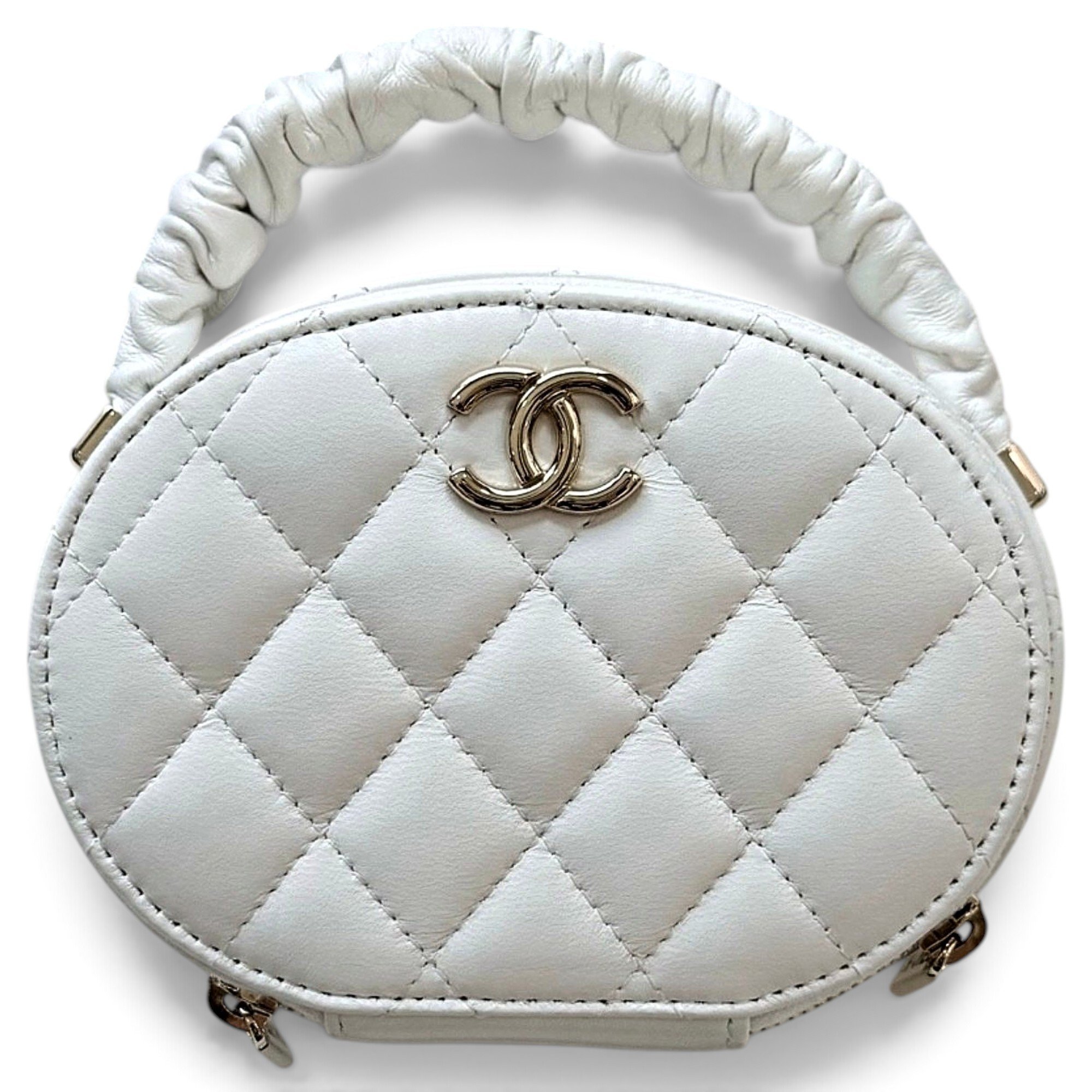 Vanity leather handbag