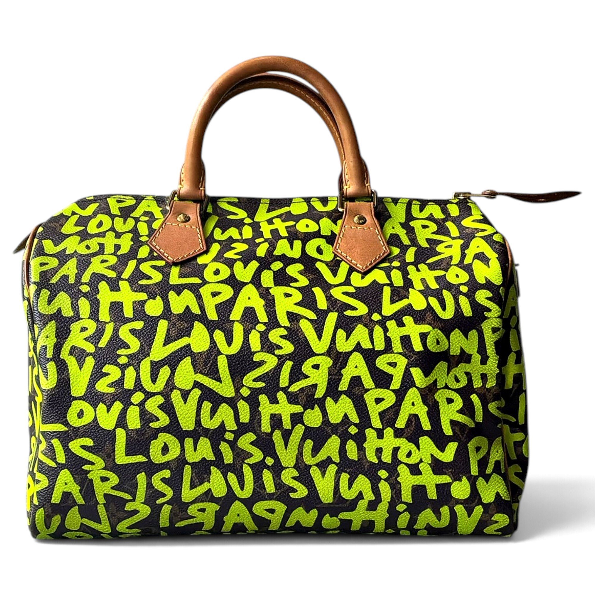 Speedy leather handbag