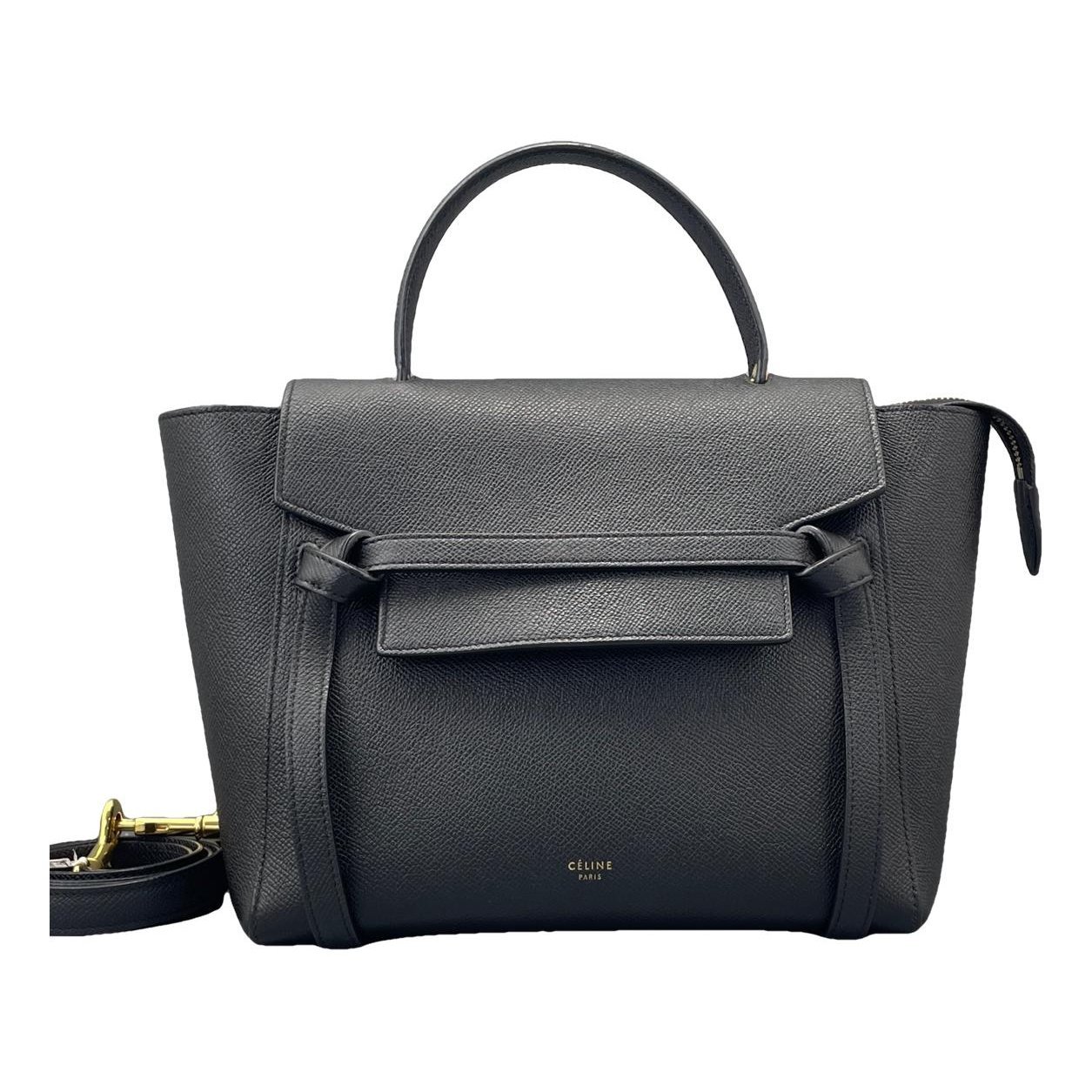 Belt leather handbag