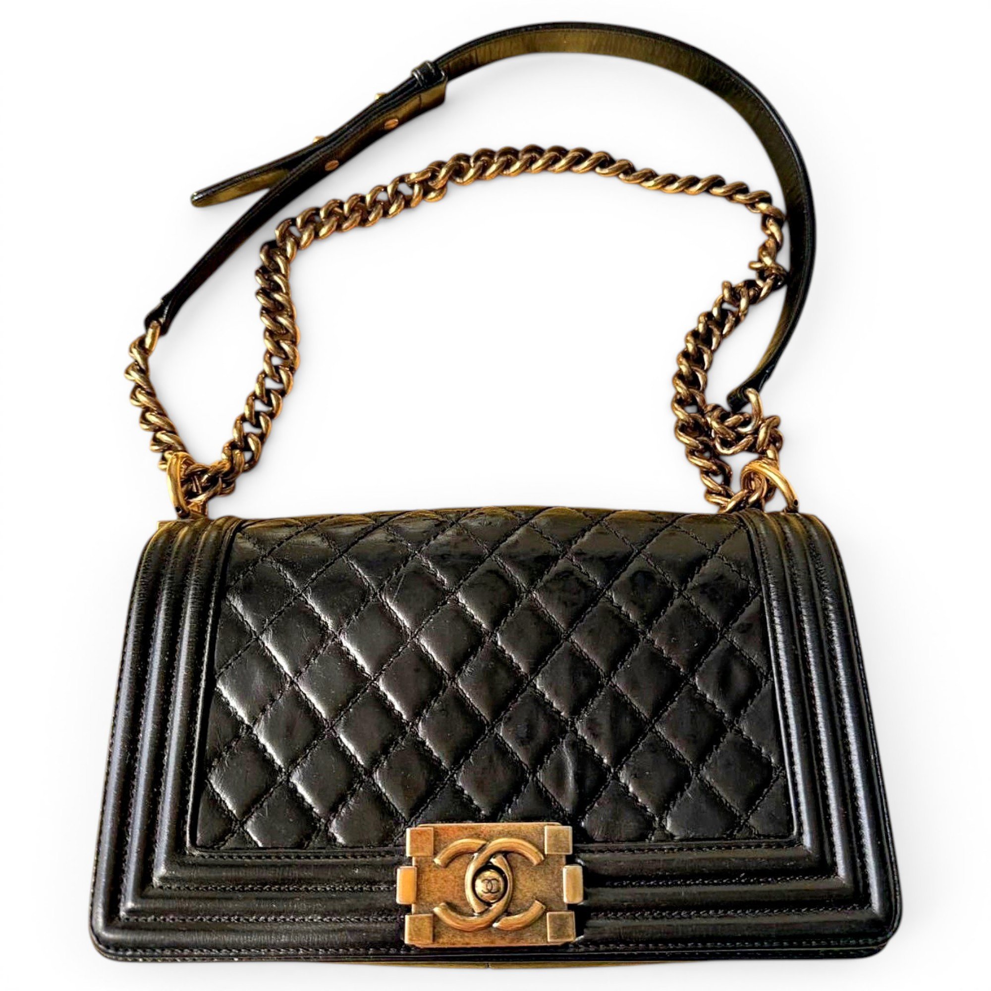 Boy leather crossbody bag