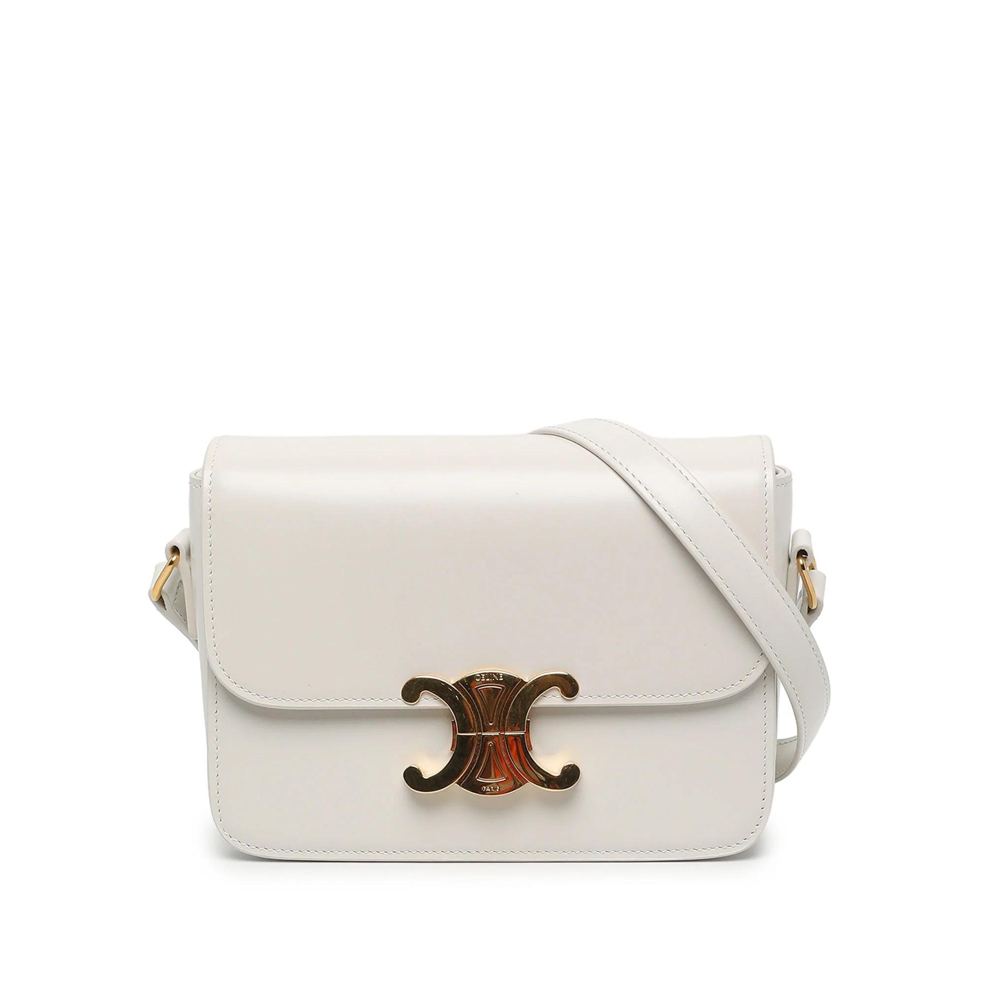 Triomphe pony-style calfskin handbag