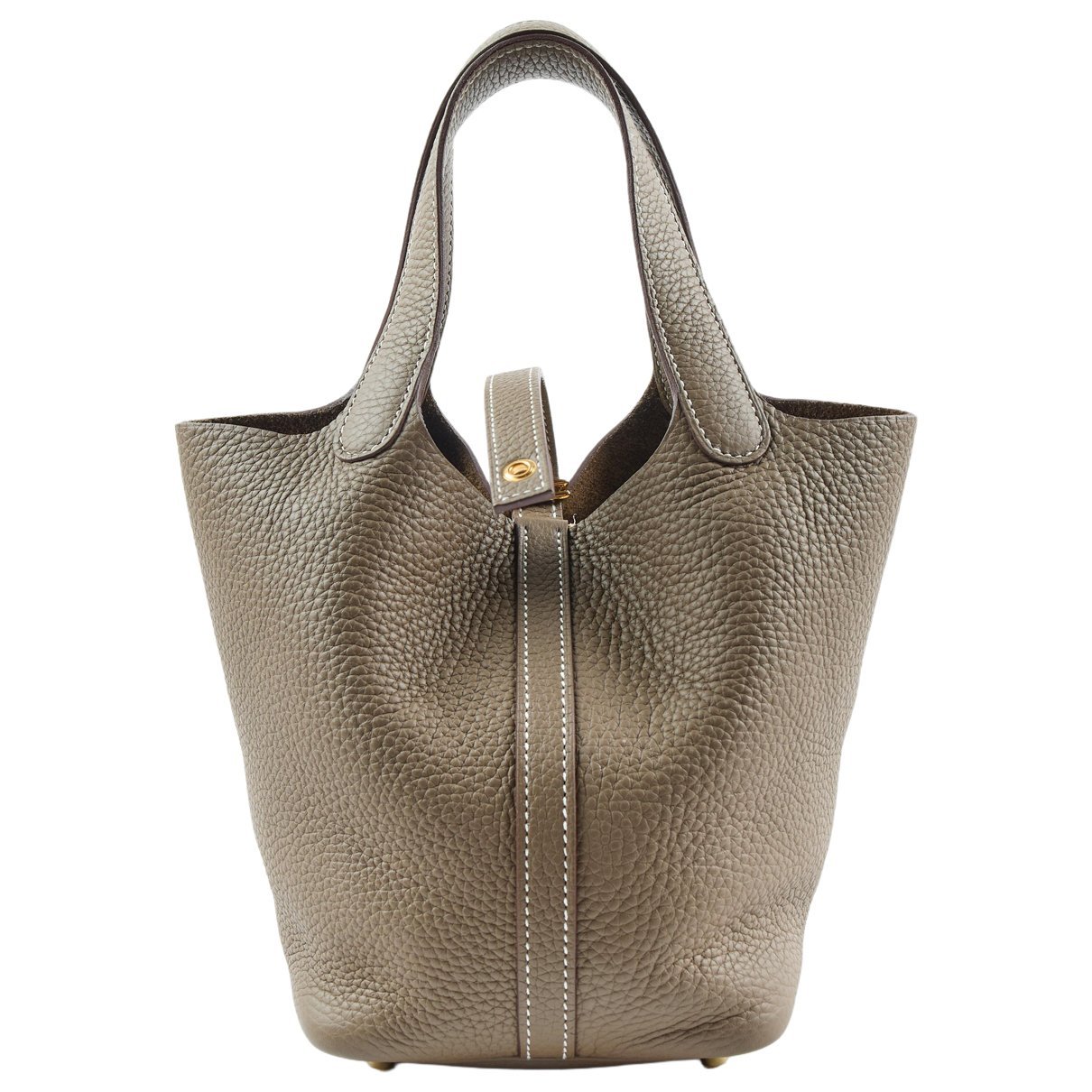 Picotin leather tote
