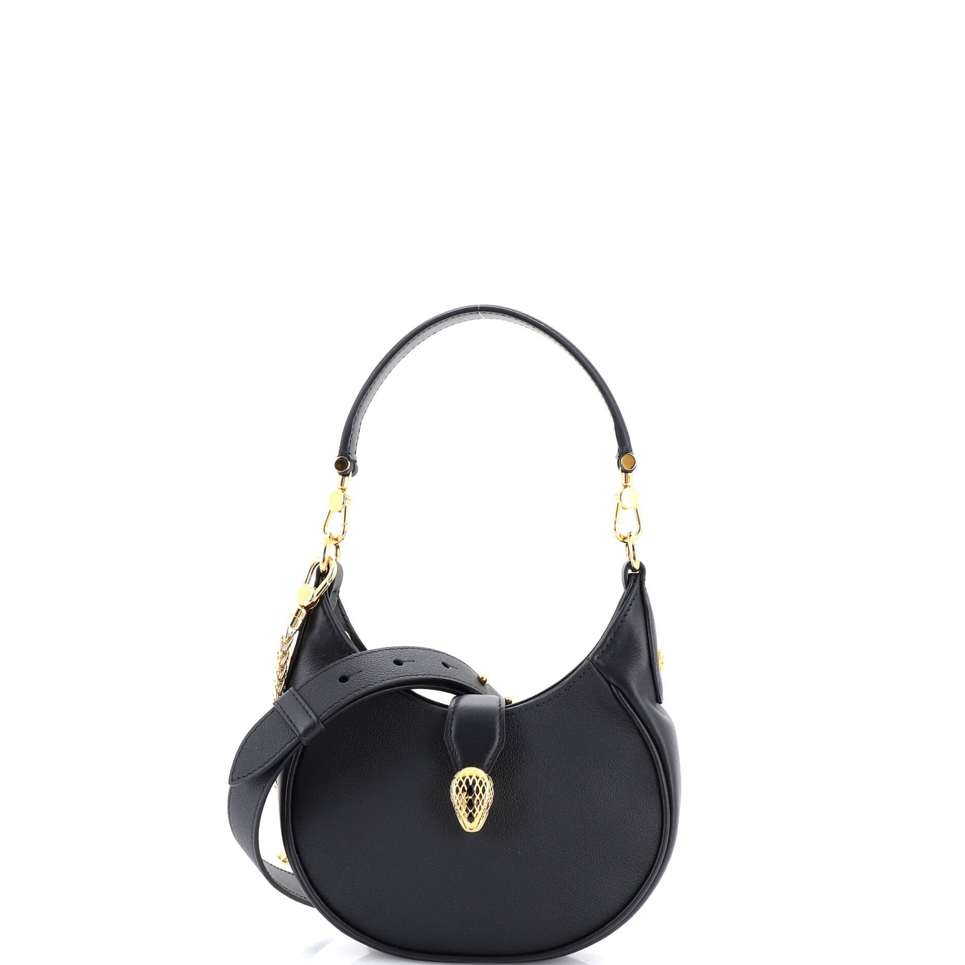 Bvlgari Serpenti Ellipse Crossbody Bag Leather Mini