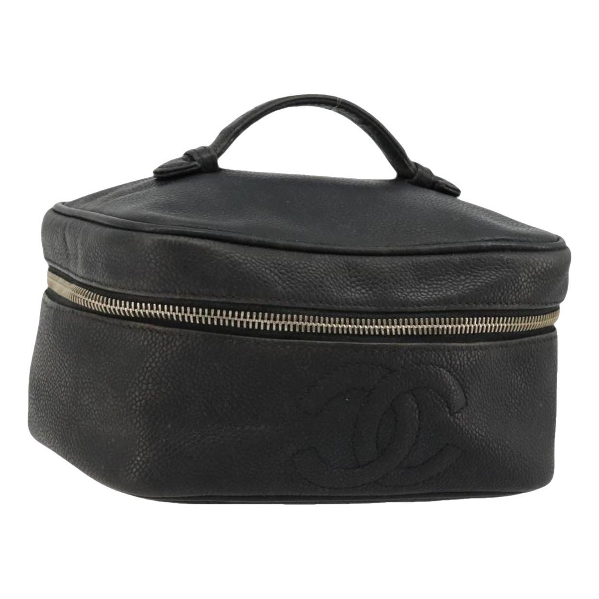 Leather vanity case